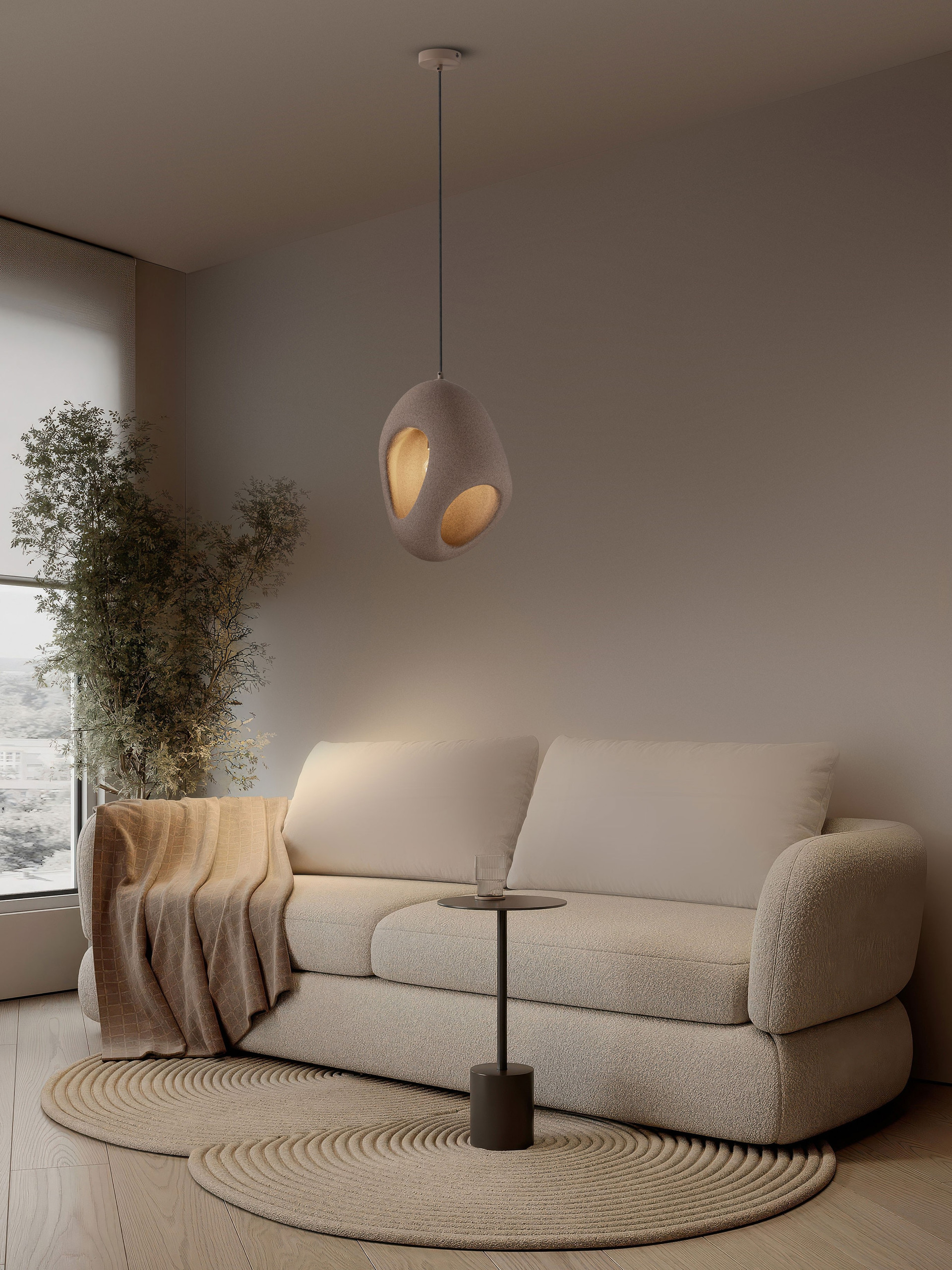 TEMPUS | L 30 W 40 H 250 cm | 12 W | IP20 | Brown | Resin