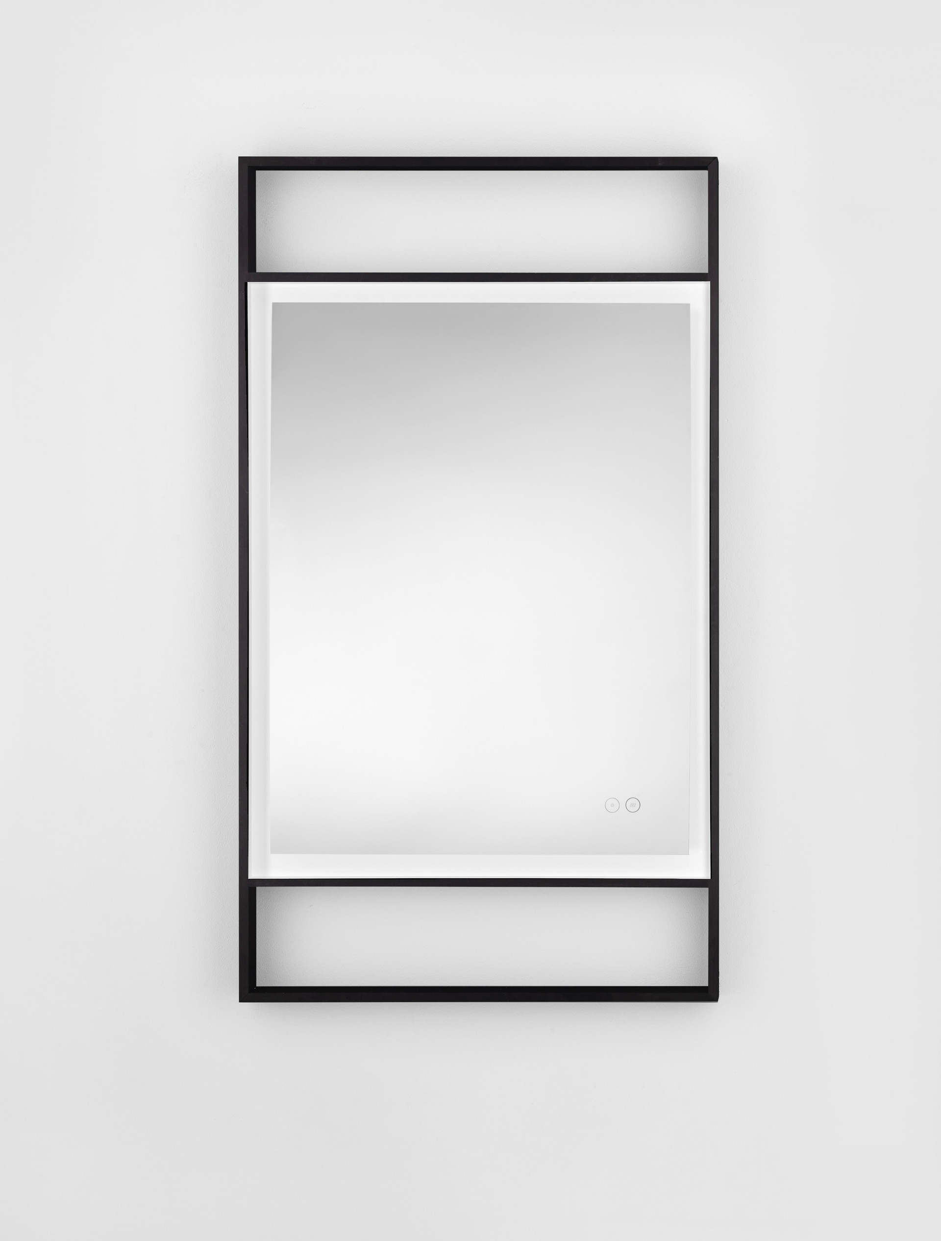 RAVEN | L 60 W 5 H 106 cm | 41 W | 4000 K | 426 lm | IP44 | Schwarz | Aluminium/Spiegelglas
