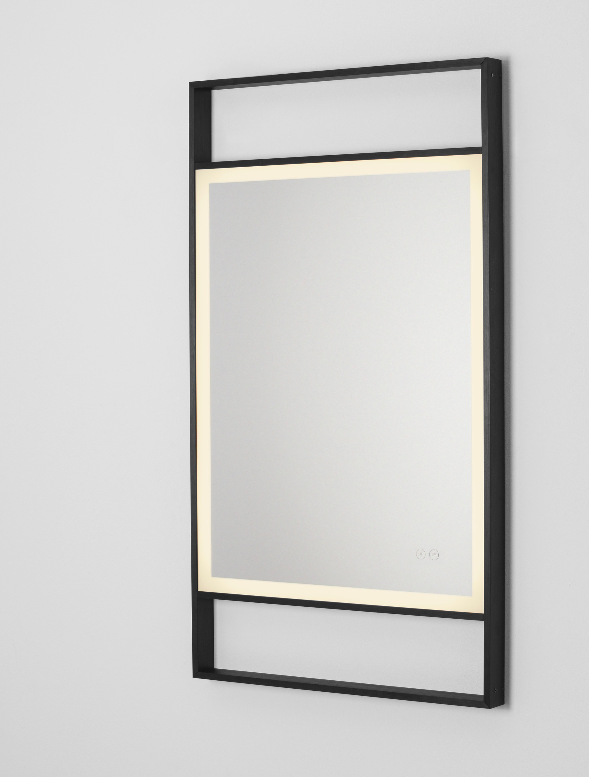 RAVEN | L 60 W 5 H 106 cm | 41 W | 4000 K | 426 lm | IP44 | Schwarz | Aluminium/Spiegelglas