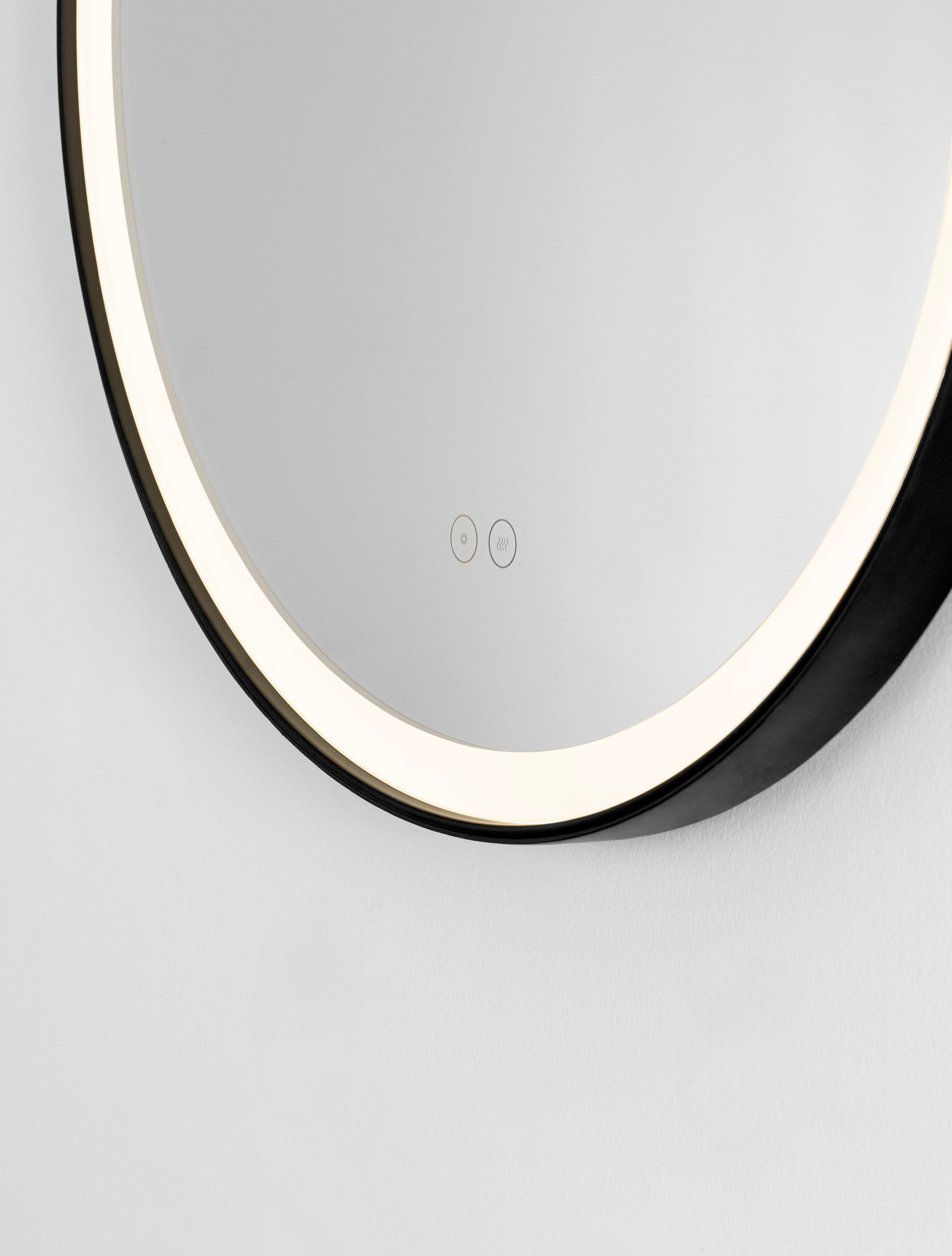 REMS | W 4 H 85 D 64 cm | 29 W | 4000 K | 701 lm | IP44 | Black | Aluminum/Mirror Glass