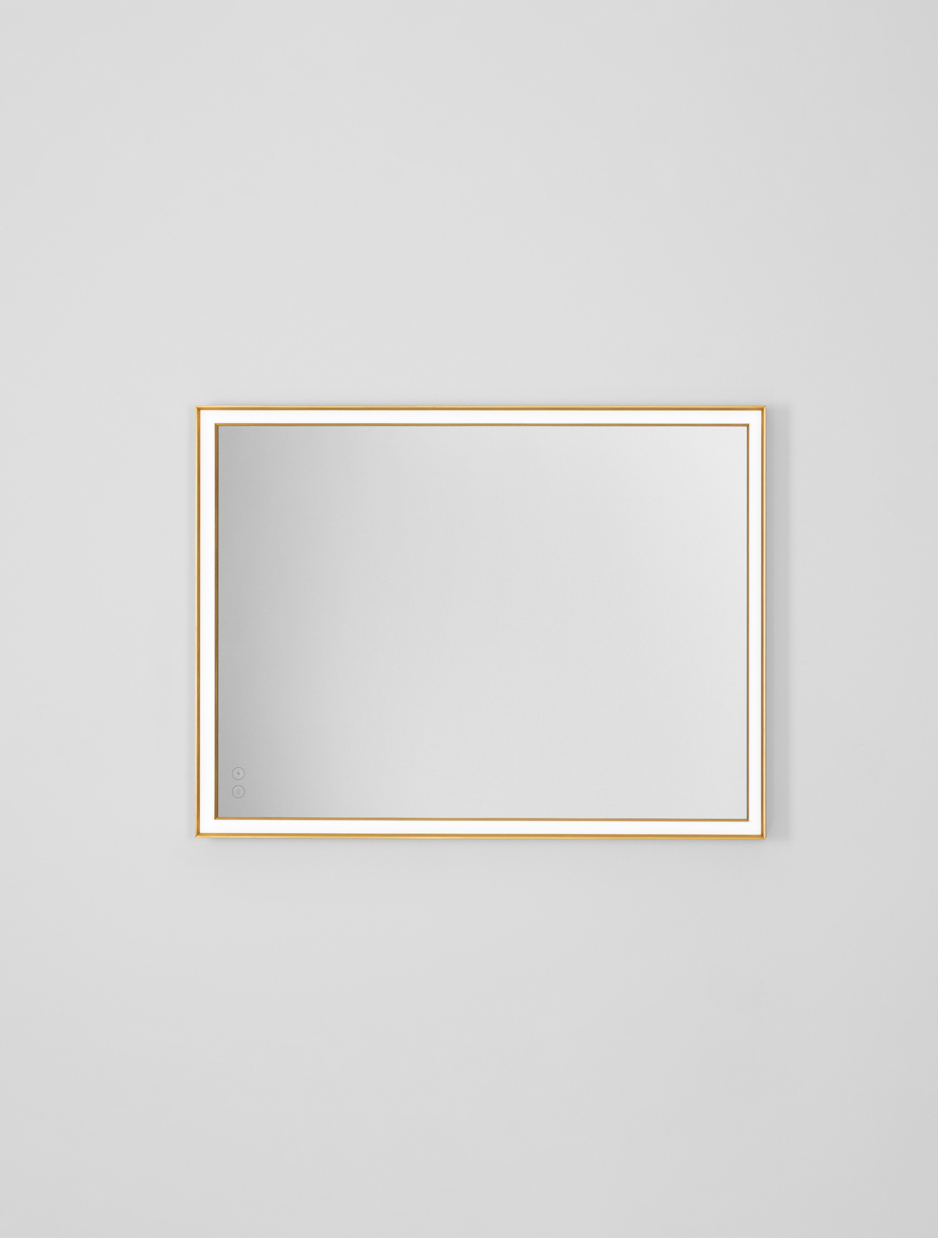 AMBOR | L 60 W 5.5 H 80 cm | 38 W | 3000 K | 2488 lm | IP44 | Aluminum/Mirror Glass