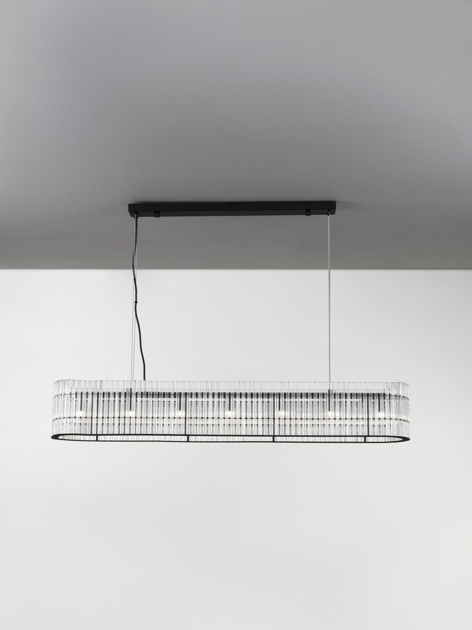 BAROK | L 110 W 18 H 210 cm | 35 W | IP20 | Black | Glass/Metal