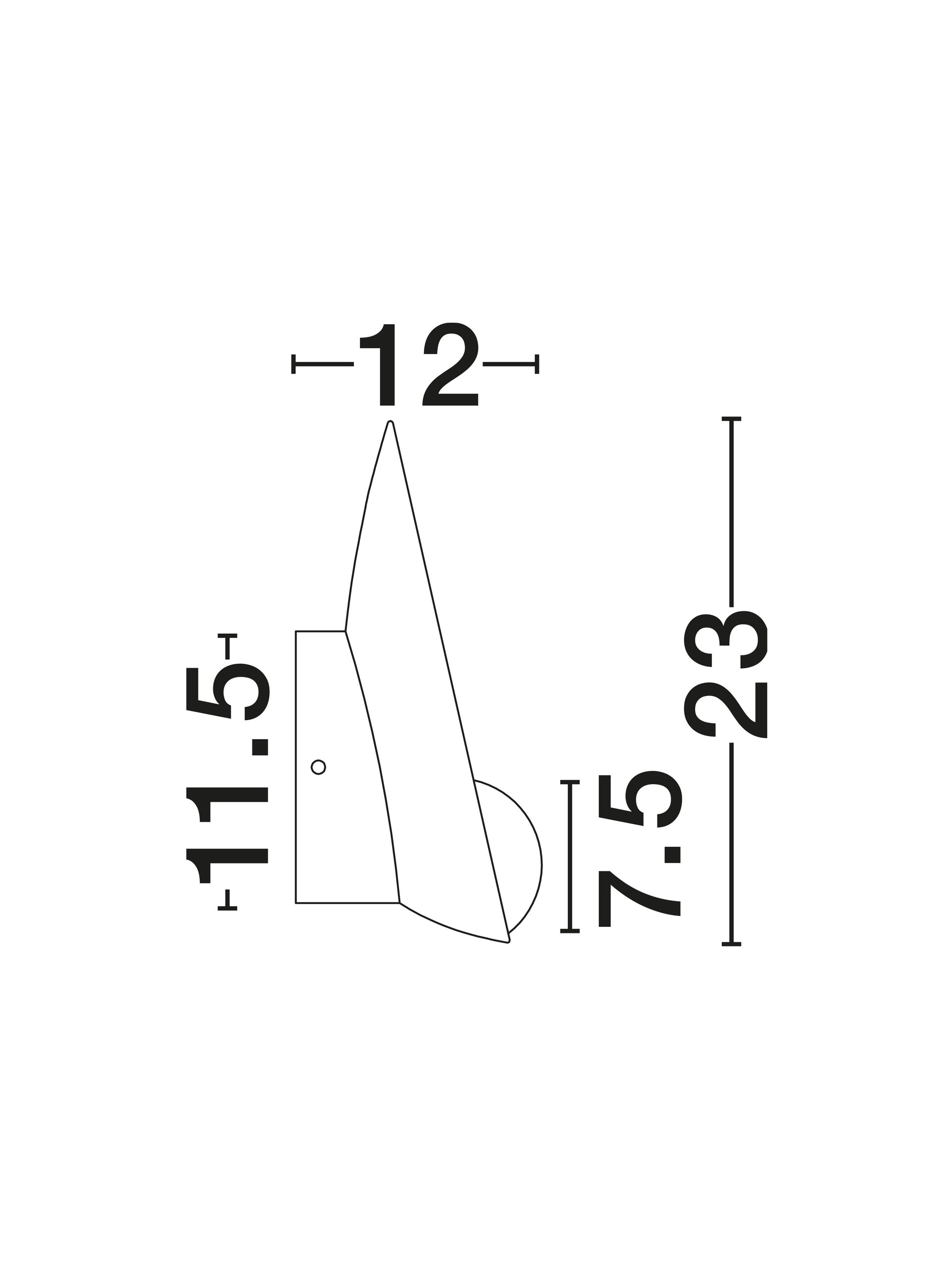 MINIM | W 12 D 23 cm | 5 W | IP20 | White | Steel/Glass
