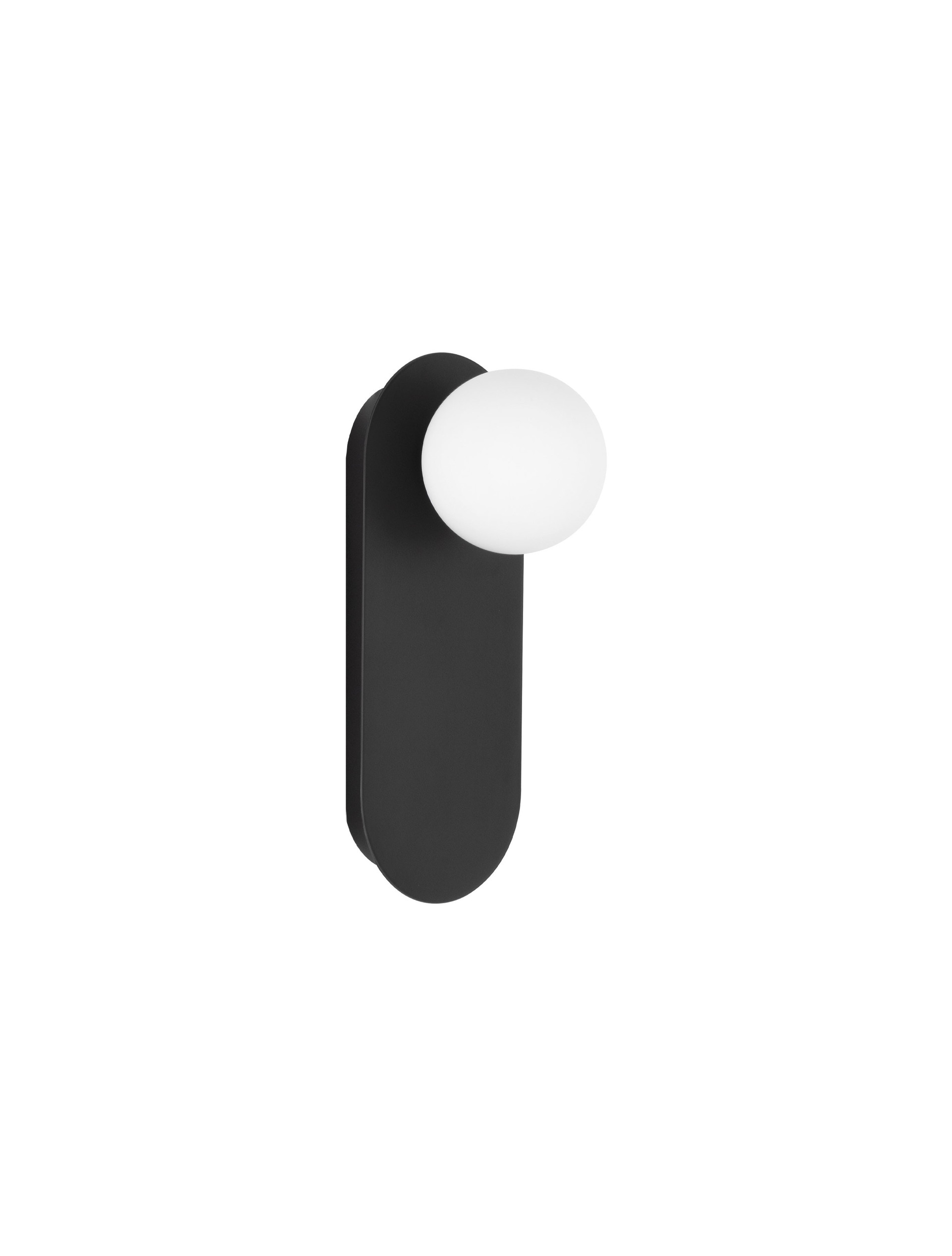 BLOB | L 12 W 13 H 30 cm | 5 W | IP20 | Black/White | Steel/Glass