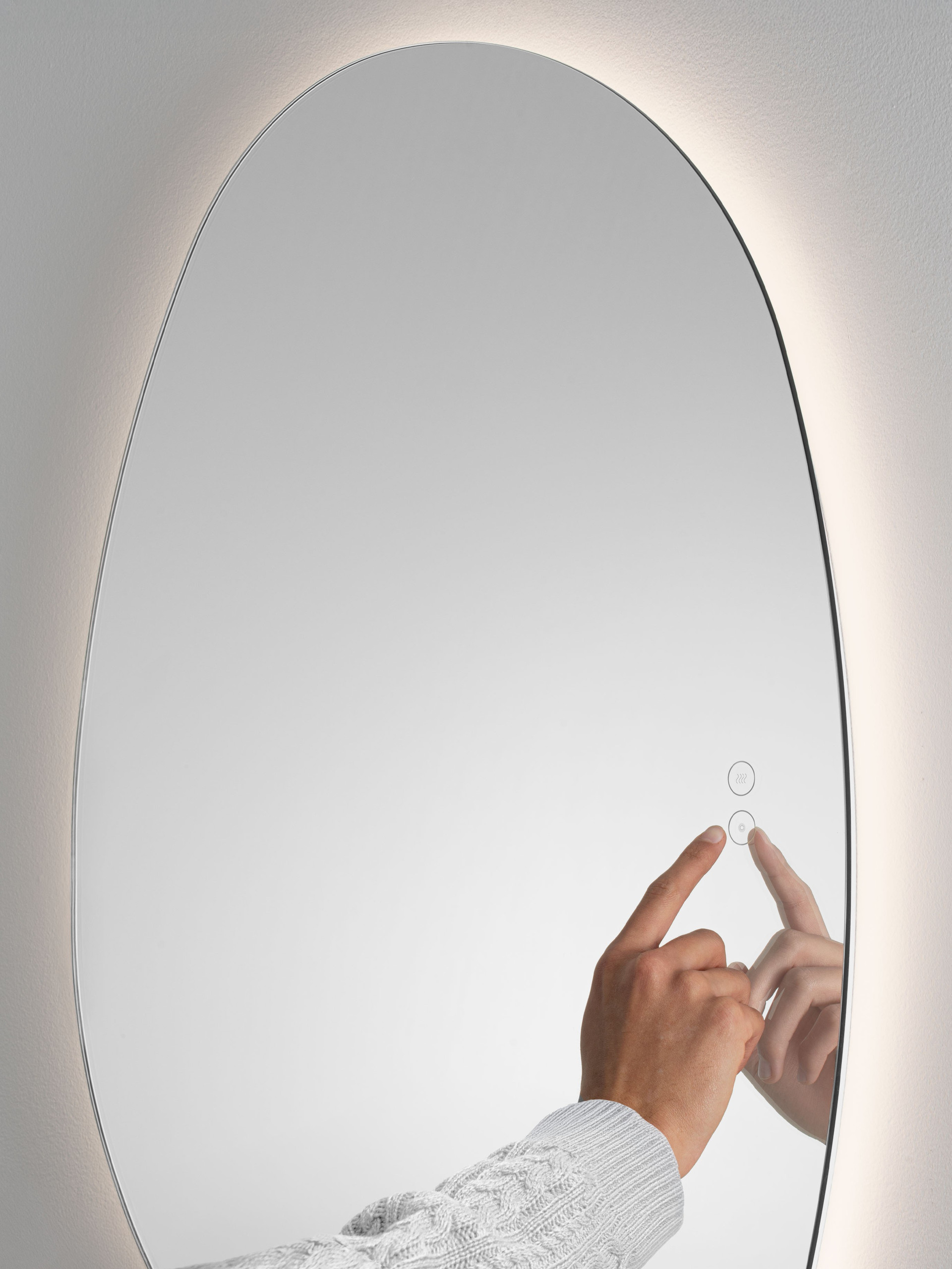 LORIN | L 60 W 3 H 85 cm | 37 W | 3000 K | 754 lm | IP44 | Aluminium/Spiegelglas