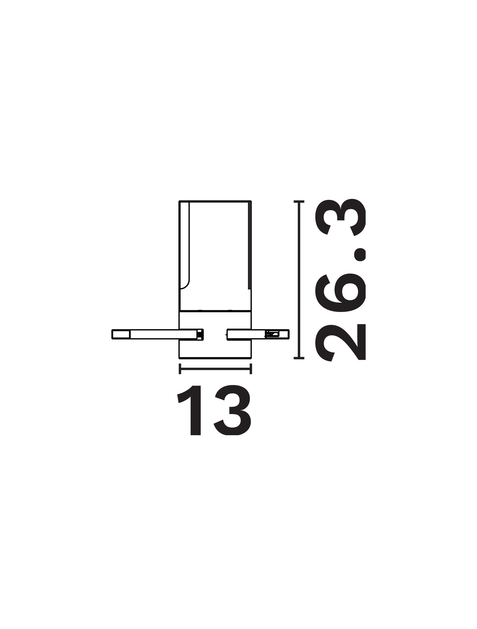 Uprail B-Corner Sandy Black-L26.3-W:12 thumbnail