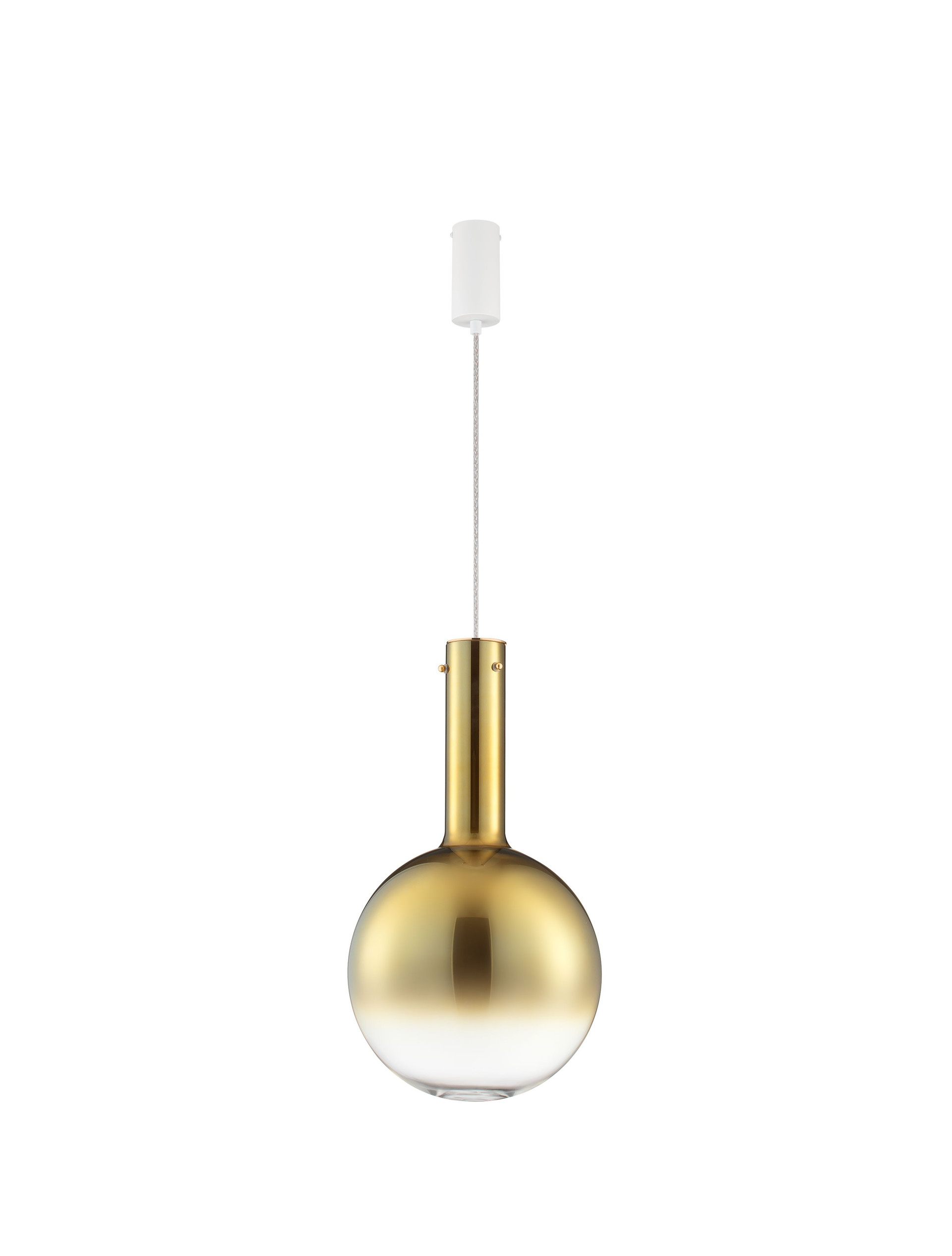 NOSTOS | H 183 D 30 cm | 8 W | 3000 K | 440 lm | IP20 | White/Gold | Glass/Metal