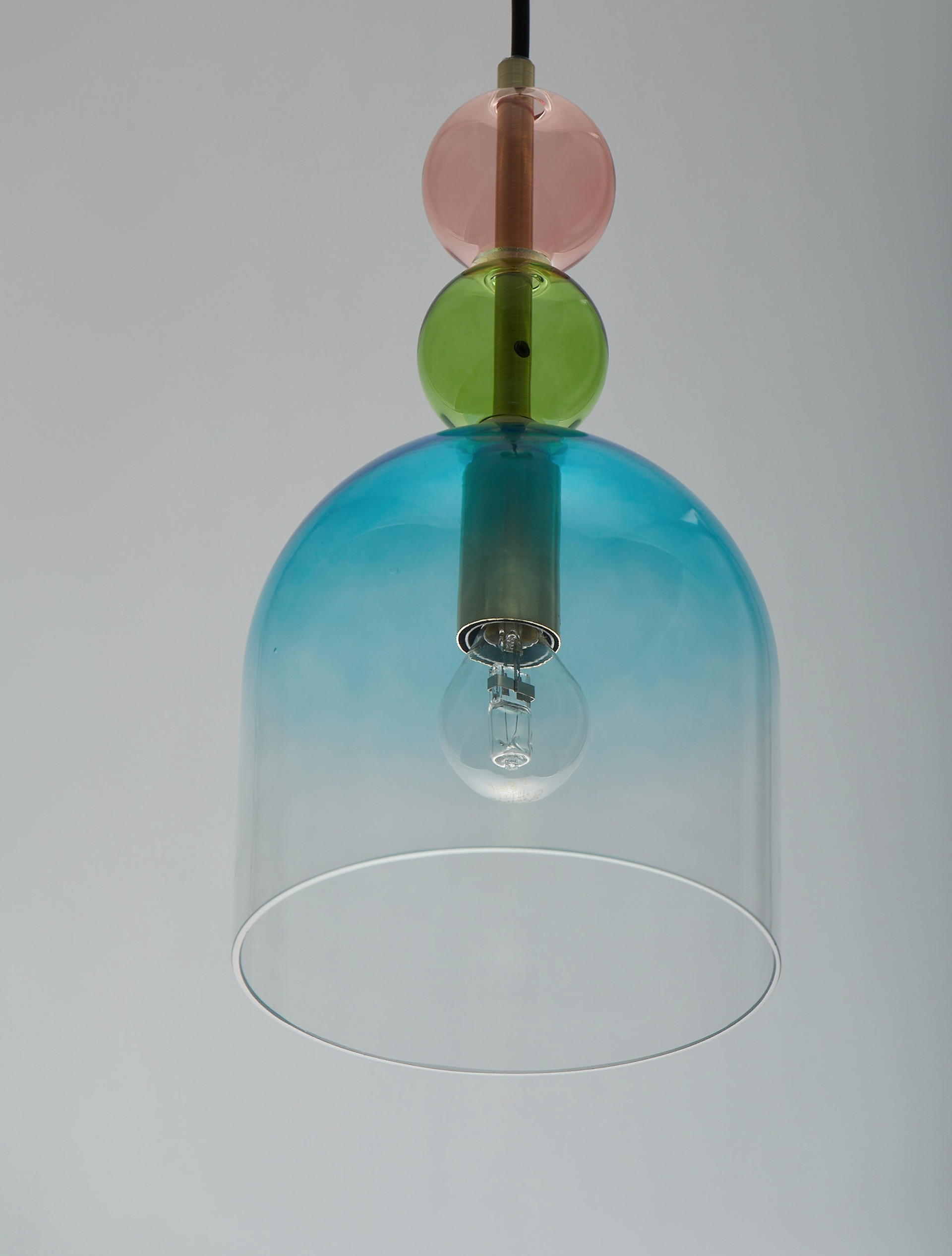 MURANO | H 184.5 D 16 cm | 5 W | IP20 | Green/Gold/Blue/Pink | Glass/Metal