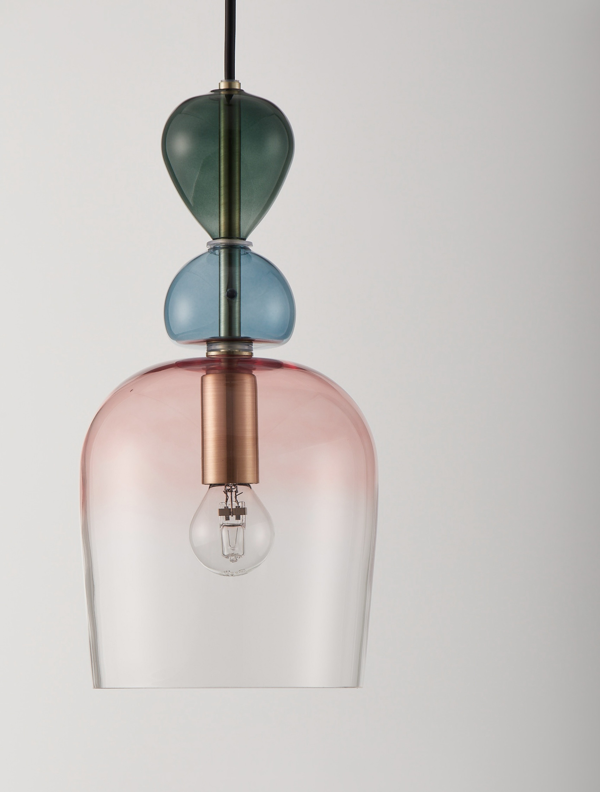 MURANO | H 185.5 D 15.7 cm | 5 W | IP20 | Green/Gold/Blue/Pink | Glass/Metal