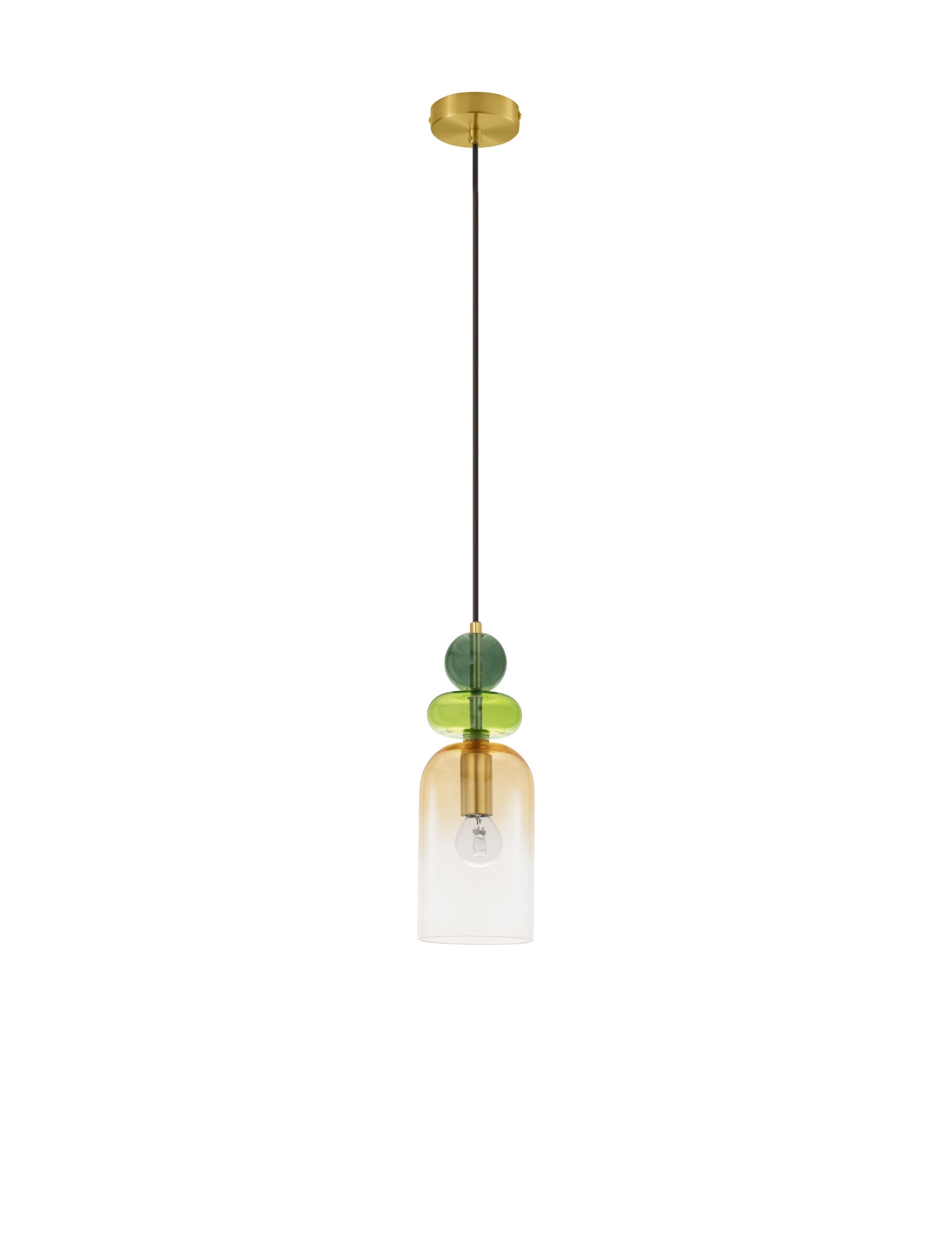MURANO | H 184 D 10.8 cm | 5 W | IP20 | Green/Gold/Orange | Glass/Metal