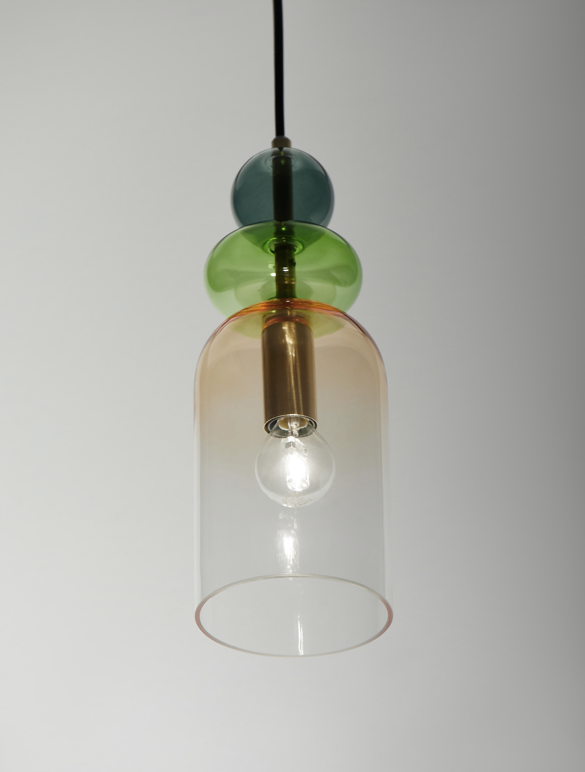 MURANO | H 184 D 10.8 cm | 5 W | IP20 | Green/Gold/Orange | Glass/Metal