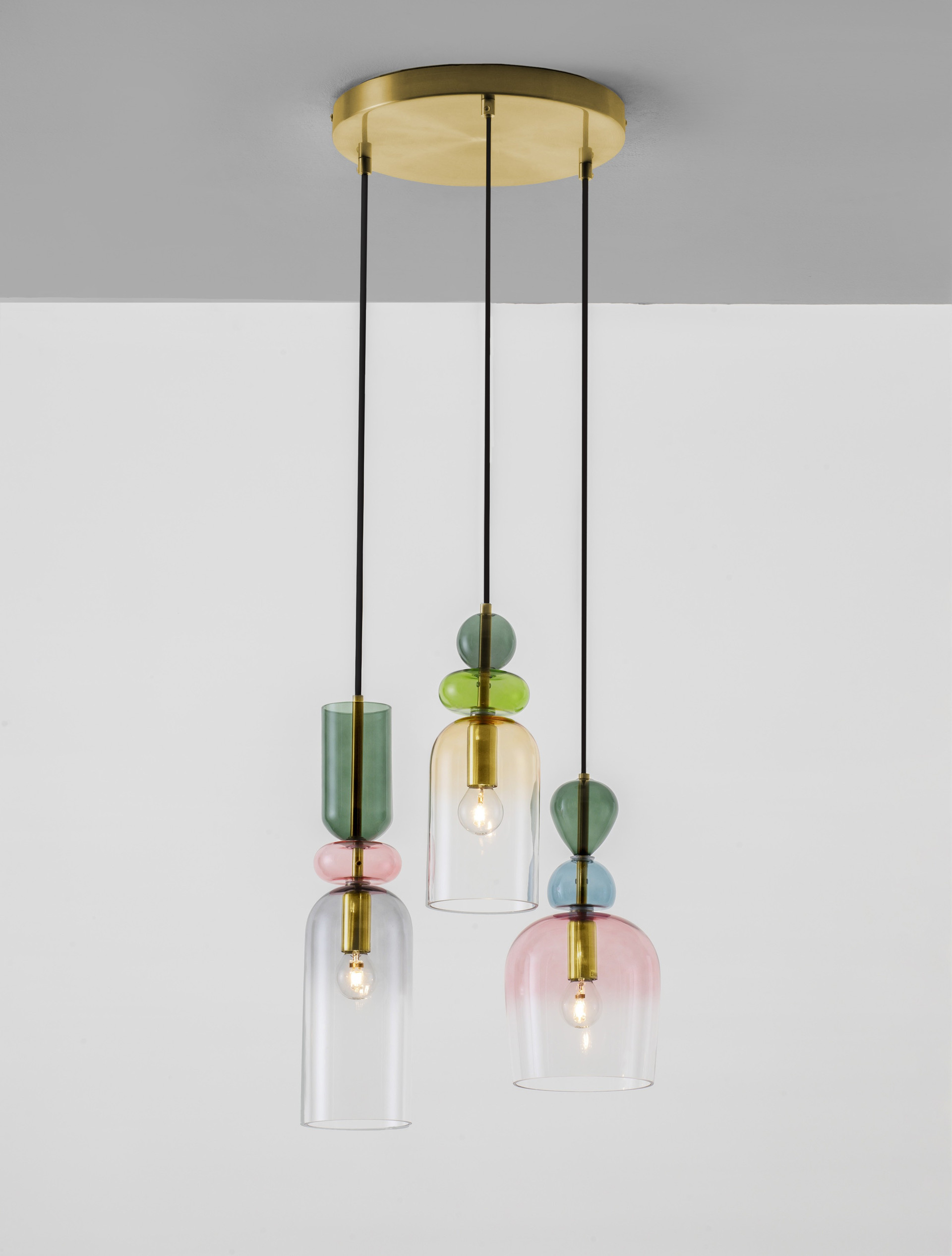 MURANO | H 120 D 42 cm | 15 W | IP20 | Gray | Glass/Metal