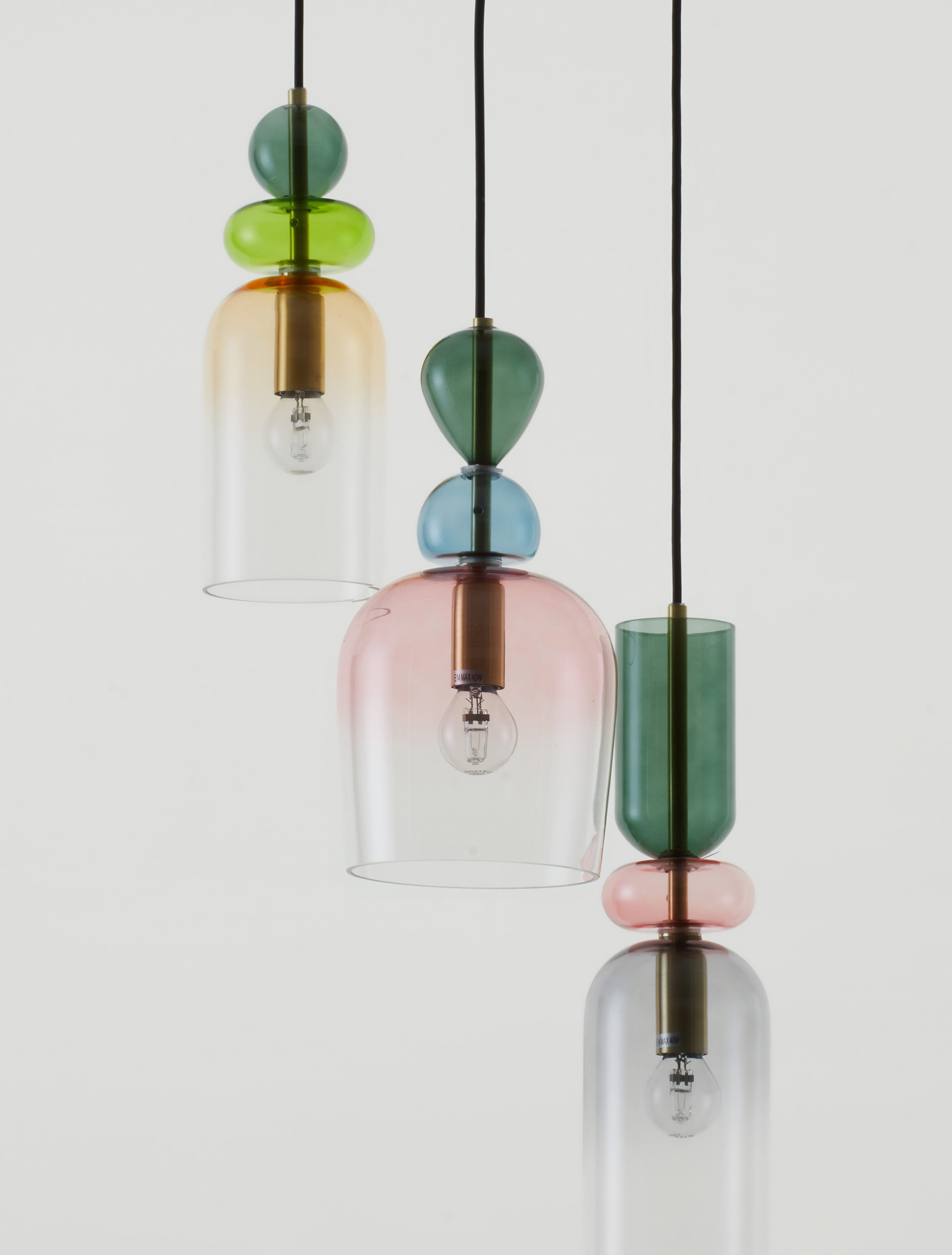 MURANO | H 120 D 42 cm | 15 W | IP20 | Gray | Glass/Metal