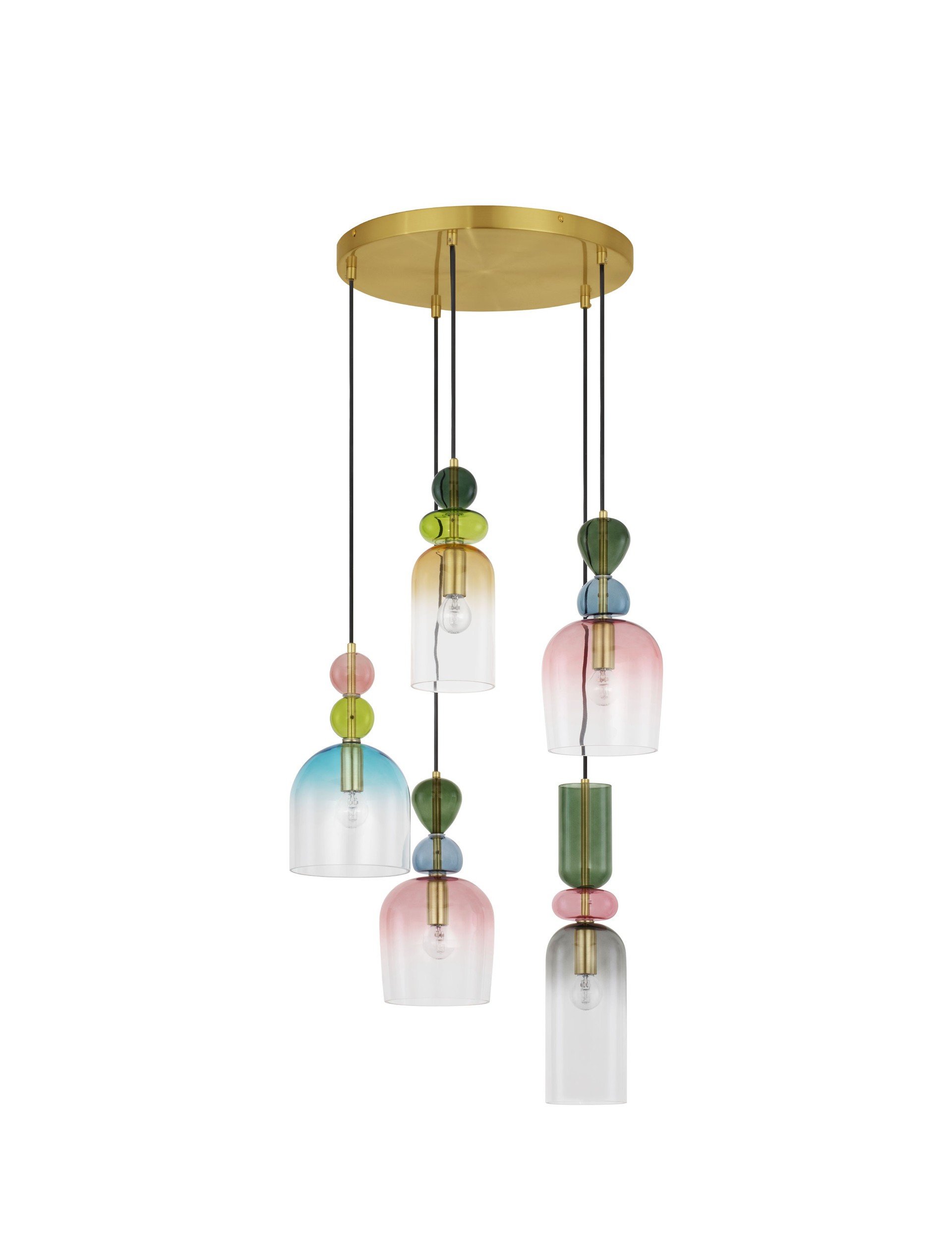 MURANO | H 120 D 52 cm | 25 W | IP20 | Gray | Glass/Metal