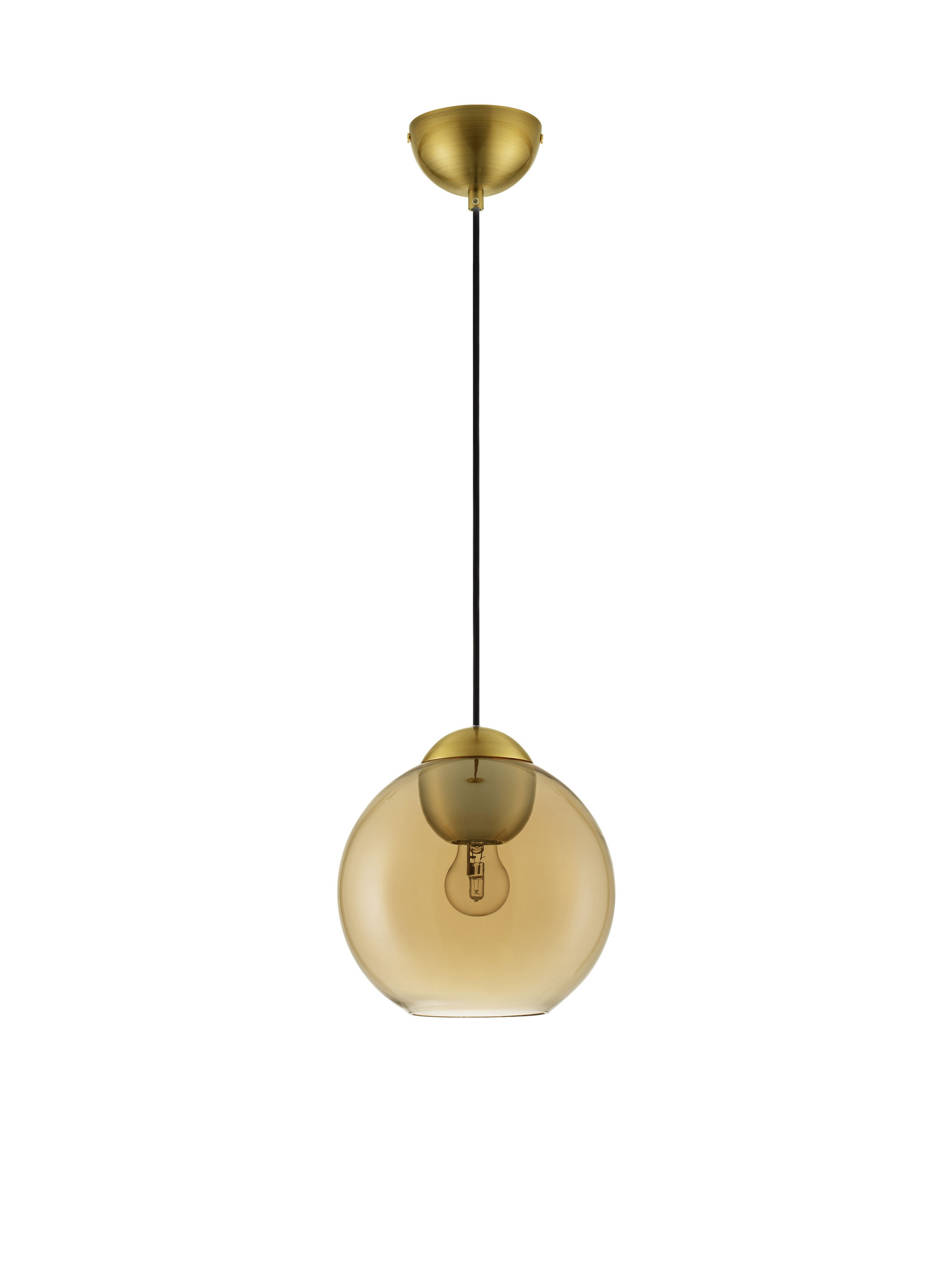 MIDORI | H 184 D 24 cm | 12 W | IP20 | Gold/Amber | Glass/Metal