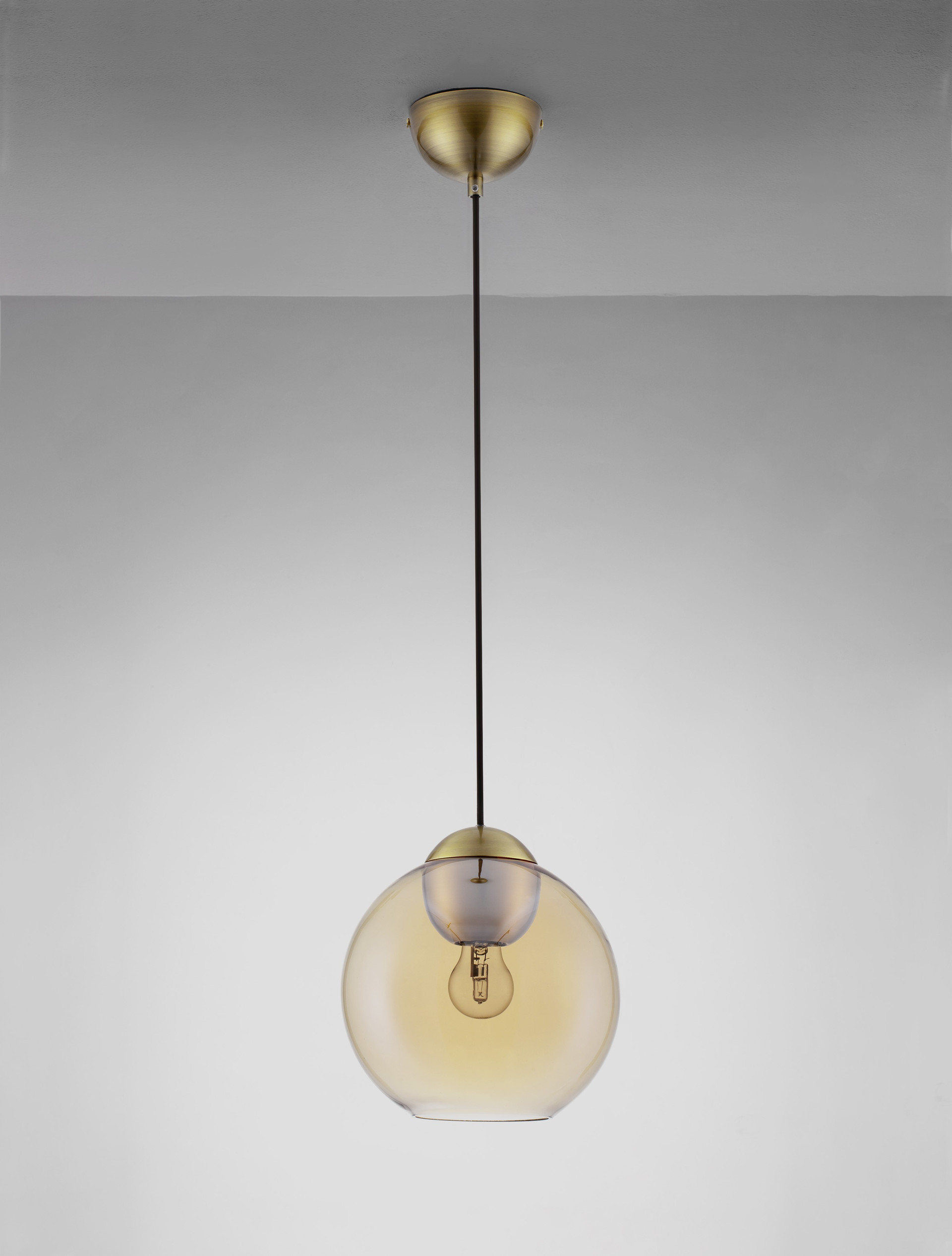 MIDORI | H 184 D 24 cm | 12 W | IP20 | Gold/Amber | Glass/Metal