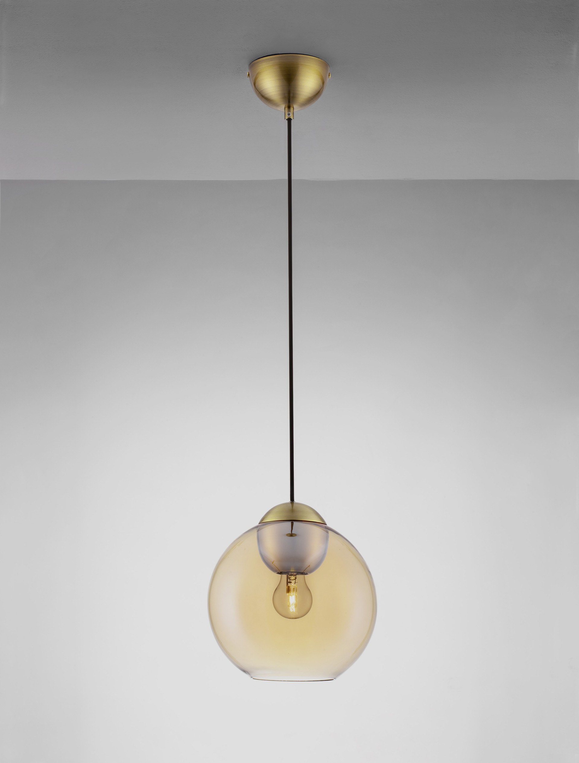 MIDORI | H 184 D 24 cm | 12 W | IP20 | Gold/Amber | Glass/Metal