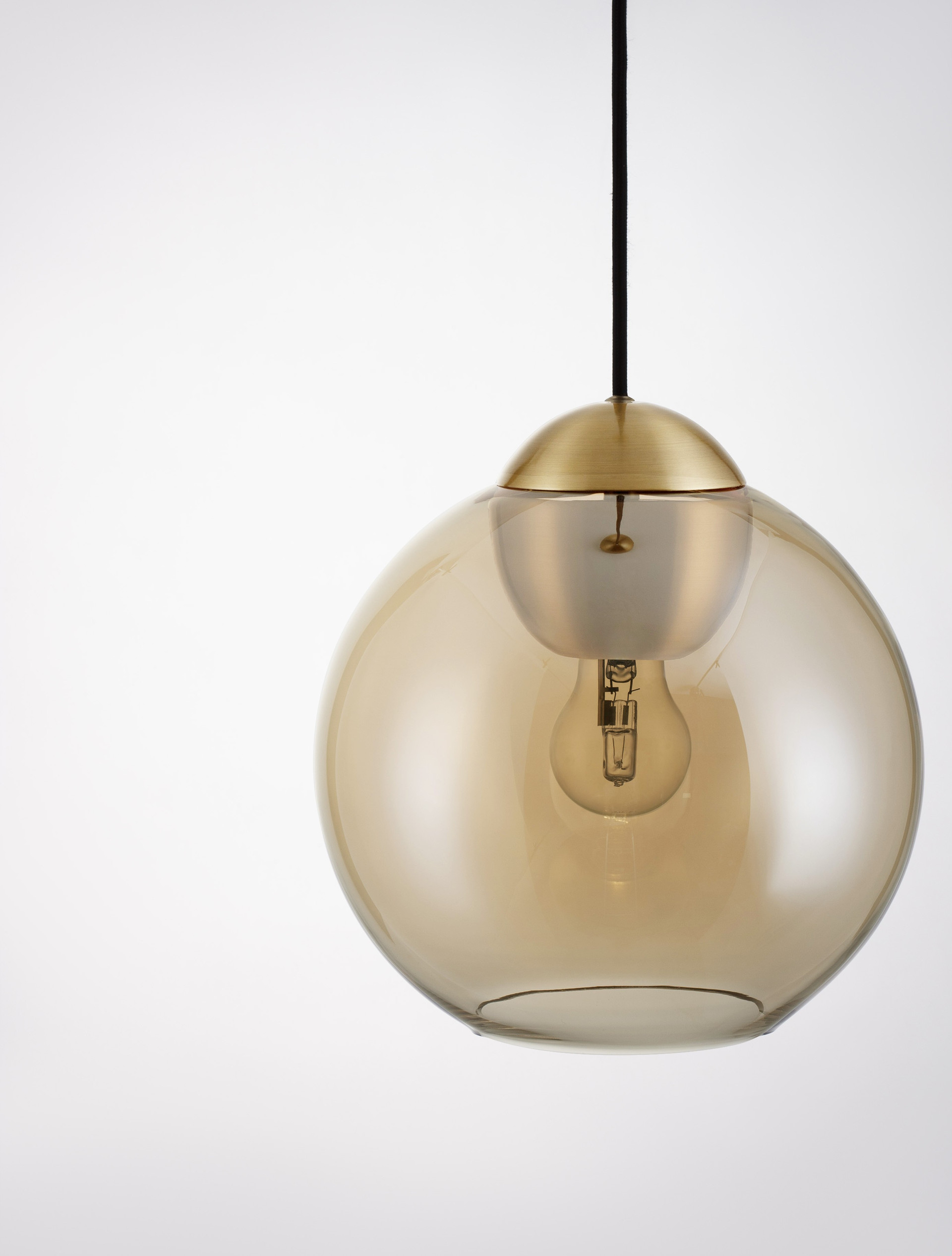 MIDORI | H 184 D 24 cm | 12 W | IP20 | Gold/Amber | Glass/Metal