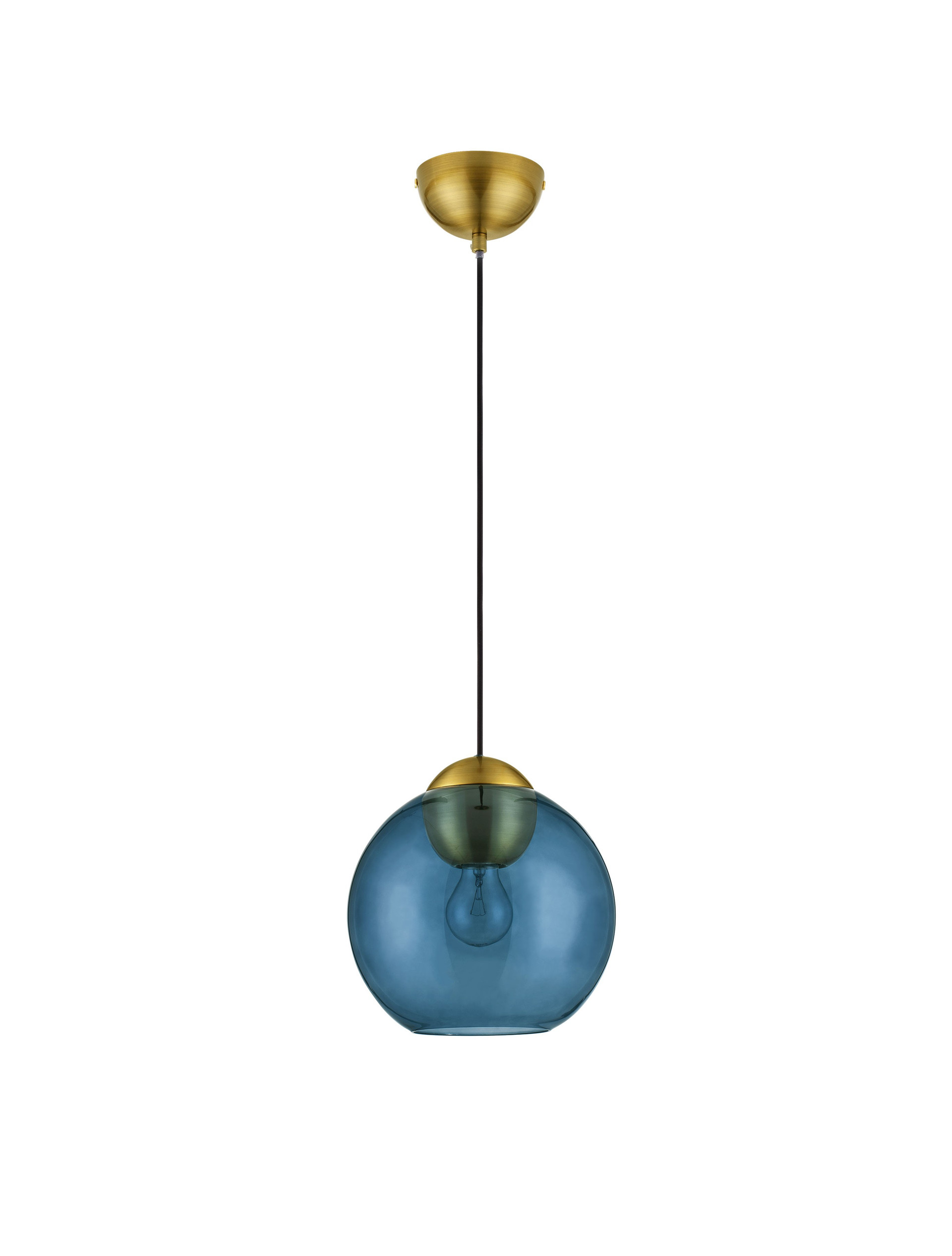 MIDORI | H 184 D 24 cm | 12 W | IP20 | Gold/Blue | Glass/Metal