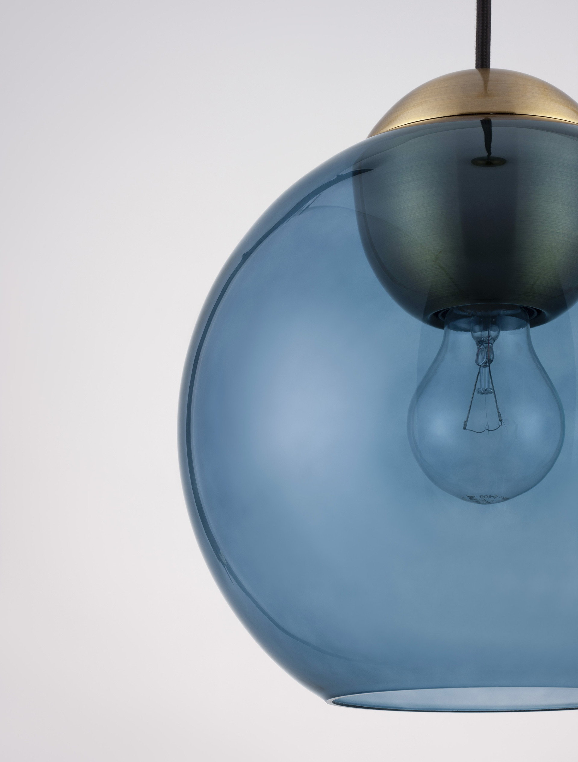 MIDORI | H 184 D 24 cm | 12 W | IP20 | Gold/Blue | Glass/Metal