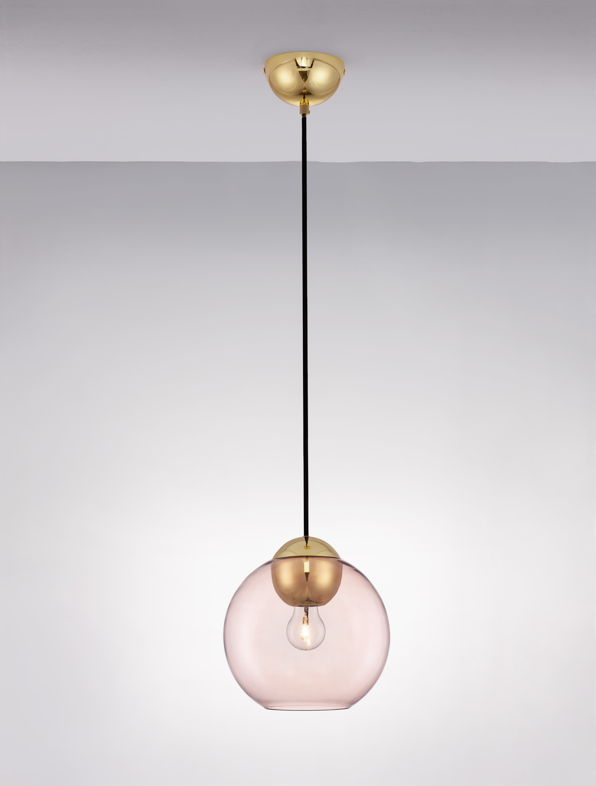 MIDORI | H 184 D 24 cm | 12 W | IP20 | Gold/Pink | Glass/Metal