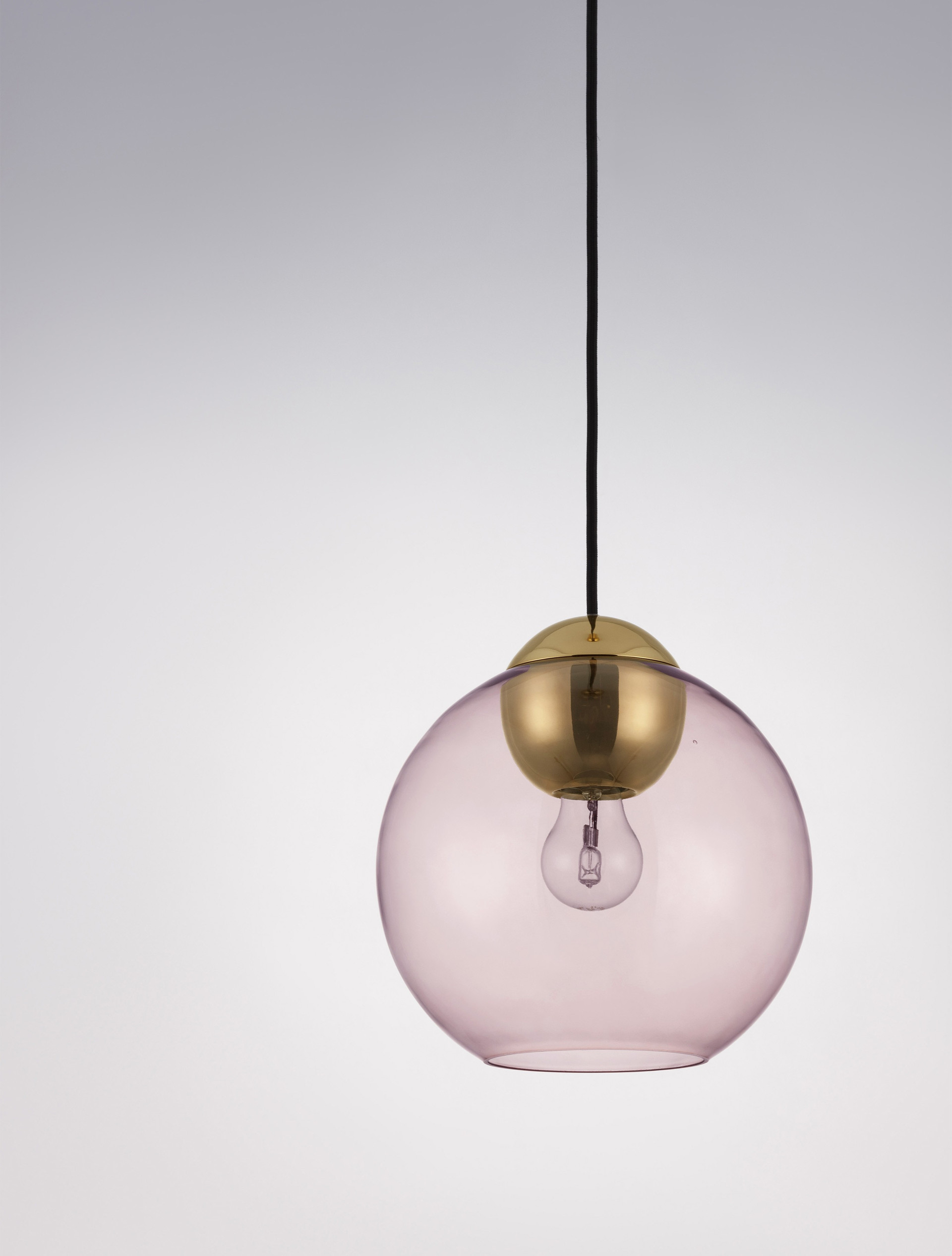 MIDORI | H 184 D 24 cm | 12 W | IP20 | Gold/Pink | Glass/Metal
