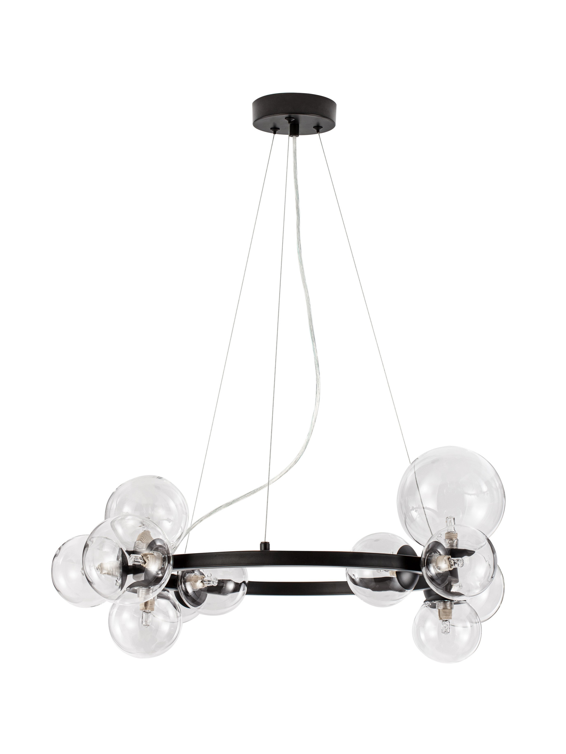 ODILLIA | H 120 D 65 cm | 55 W | IP20 | Schwarz | Glas/Metall