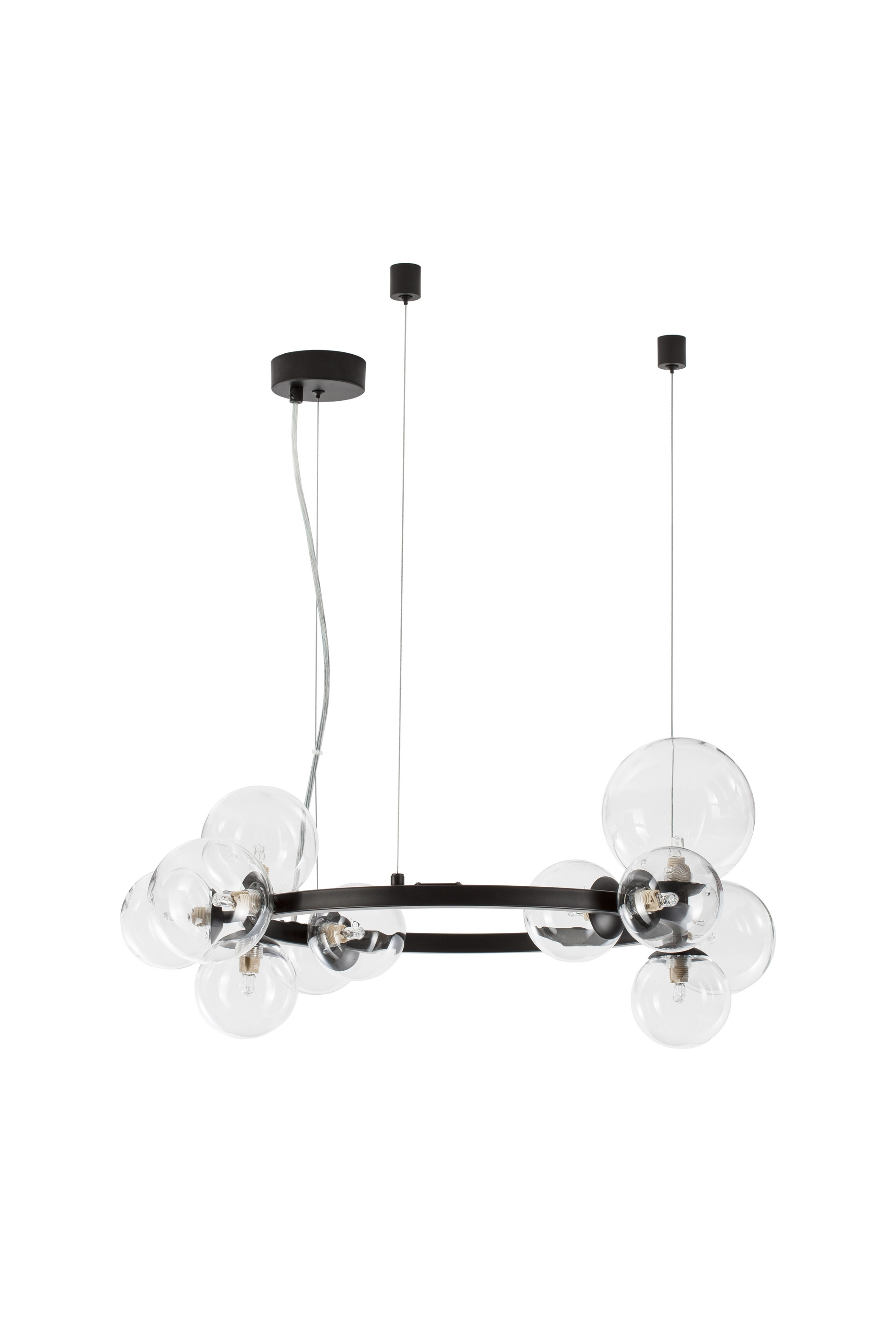 ODILLIA | H 120 D 65 cm | 55 W | IP20 | Schwarz | Glas/Metall