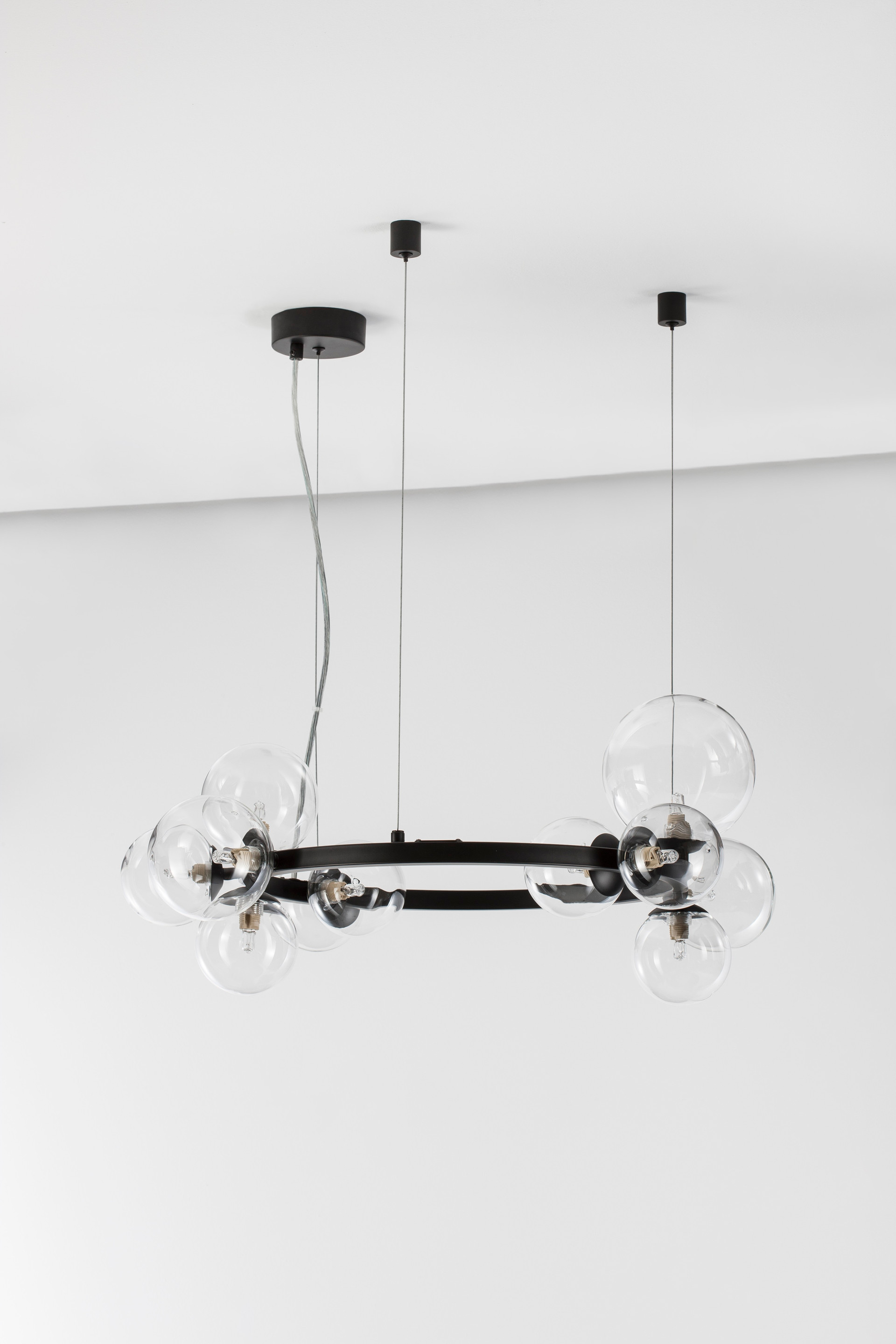 ODILLIA | H 120 D 65 cm | 55 W | IP20 | Schwarz | Glas/Metall