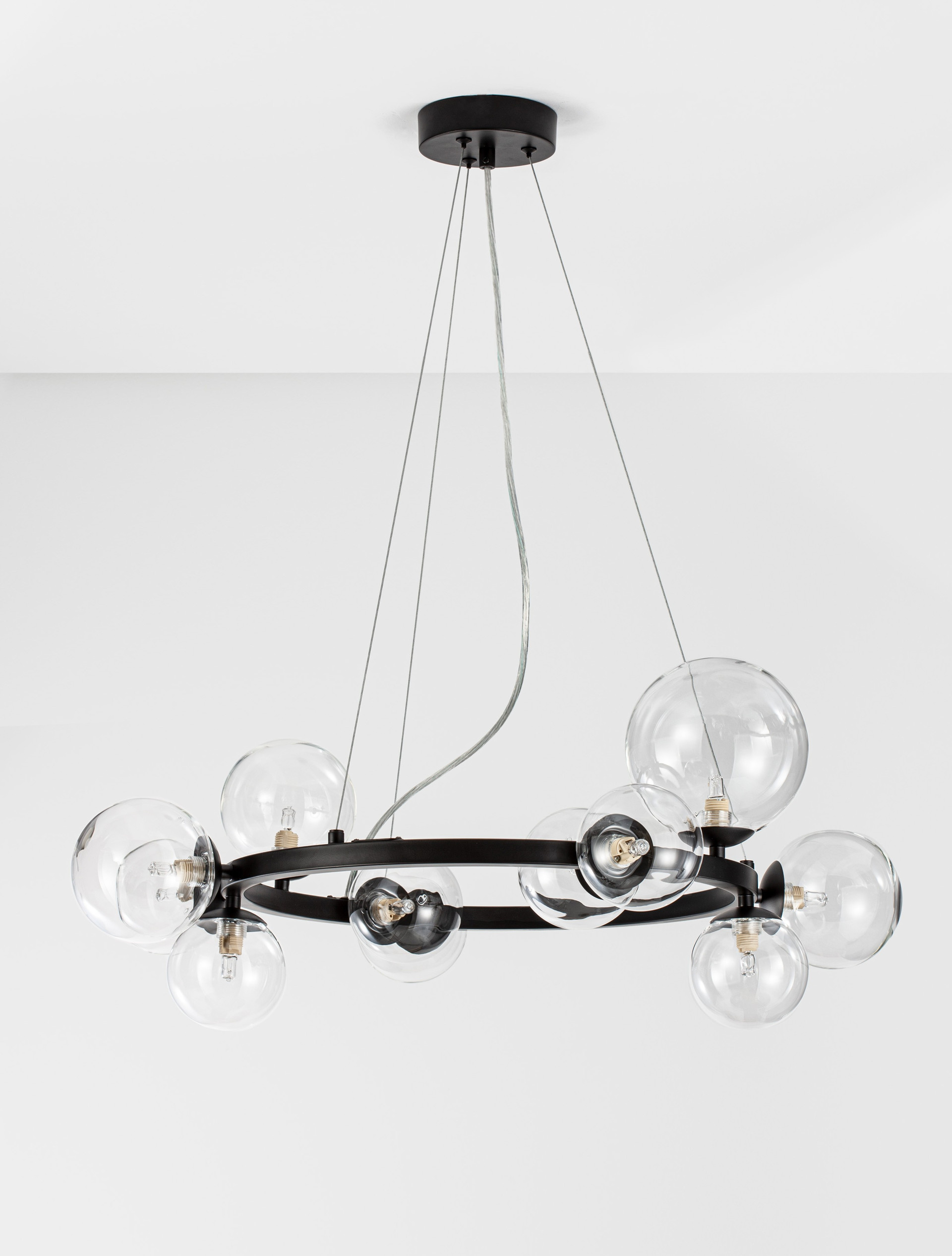ODILLIA | H 120 D 65 cm | 55 W | IP20 | Schwarz | Glas/Metall