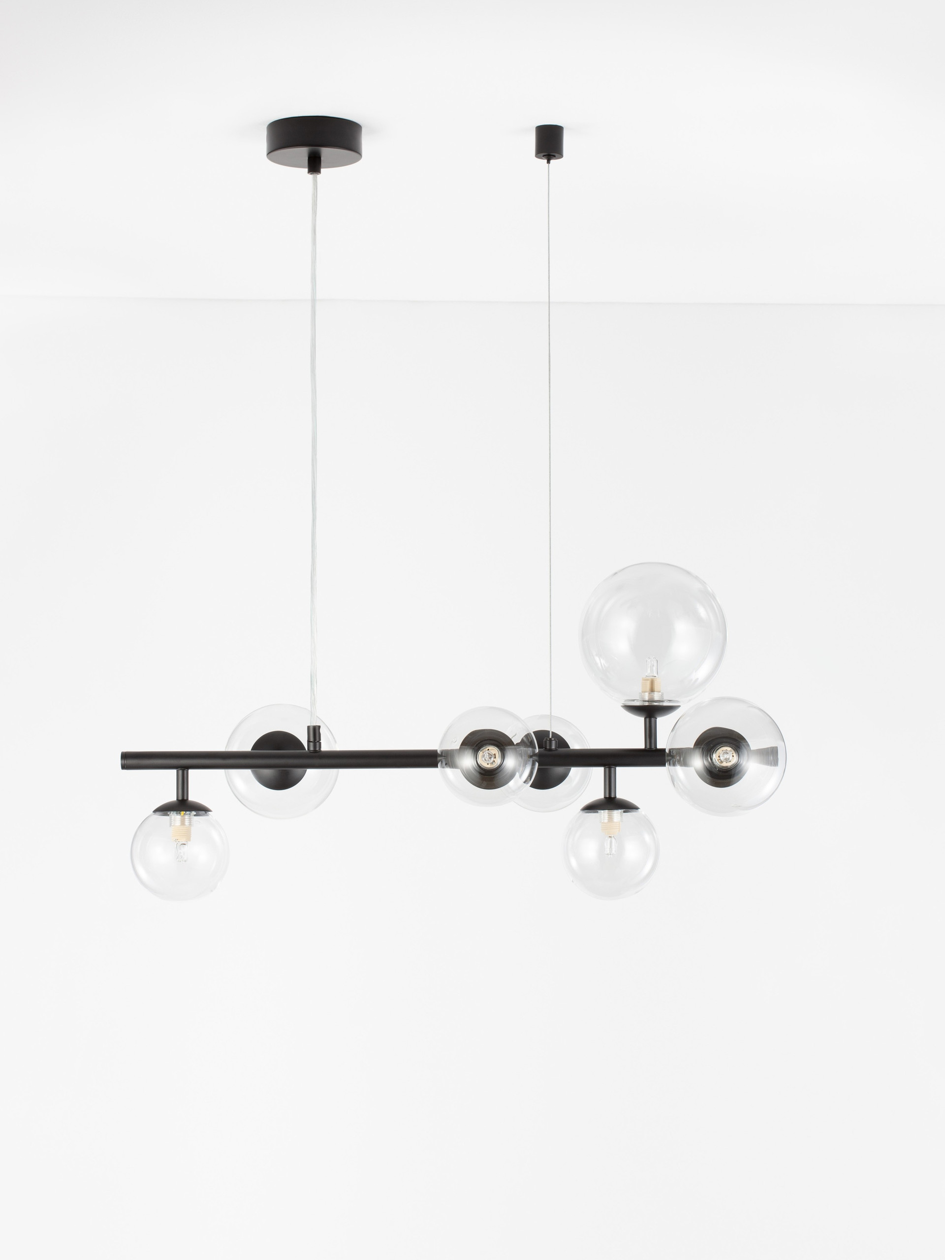 ODILLIA | L 65 W 23 H 120 cm | 15 W | IP20 | Μαύρο | Γυαλί/Μέταλλο