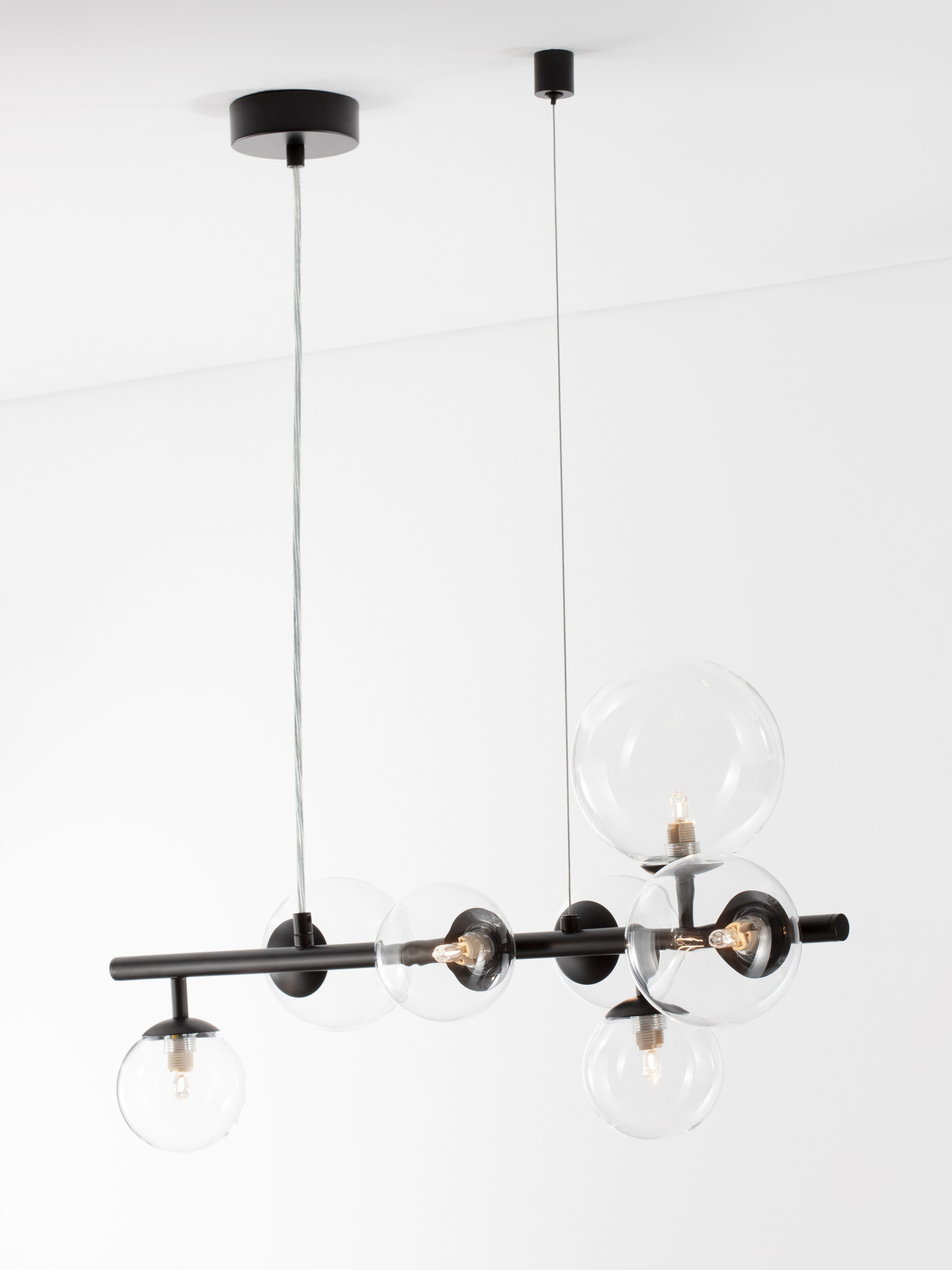 ODILLIA | L 65 W 23 H 120 cm | 15 W | IP20 | Μαύρο | Γυαλί/Μέταλλο
