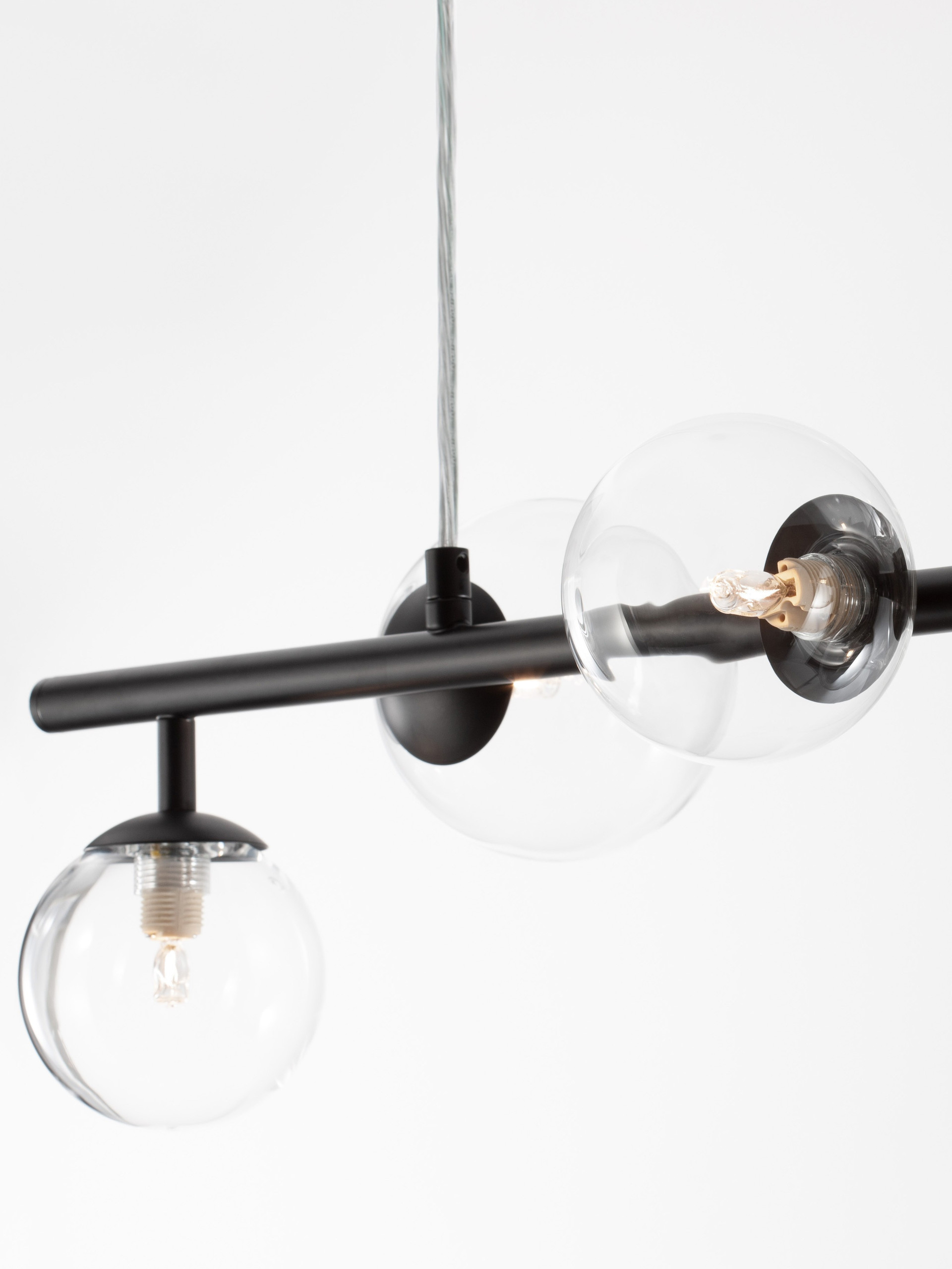 ODILLIA | L 65 W 23 H 120 cm | 15 W | IP20 | Μαύρο | Γυαλί/Μέταλλο