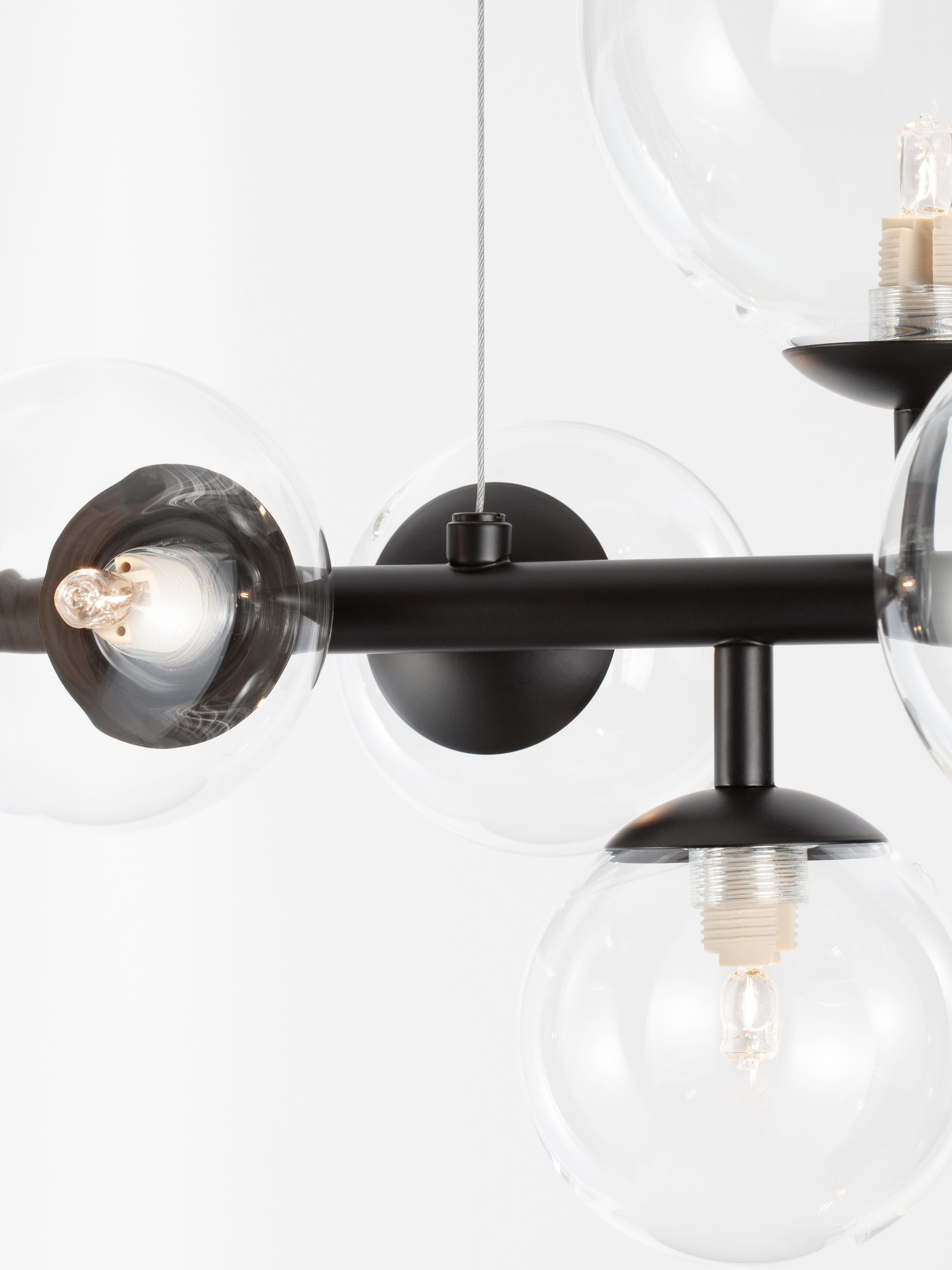 ODILLIA | L 65 W 23 H 120 cm | 15 W | IP20 | Μαύρο | Γυαλί/Μέταλλο