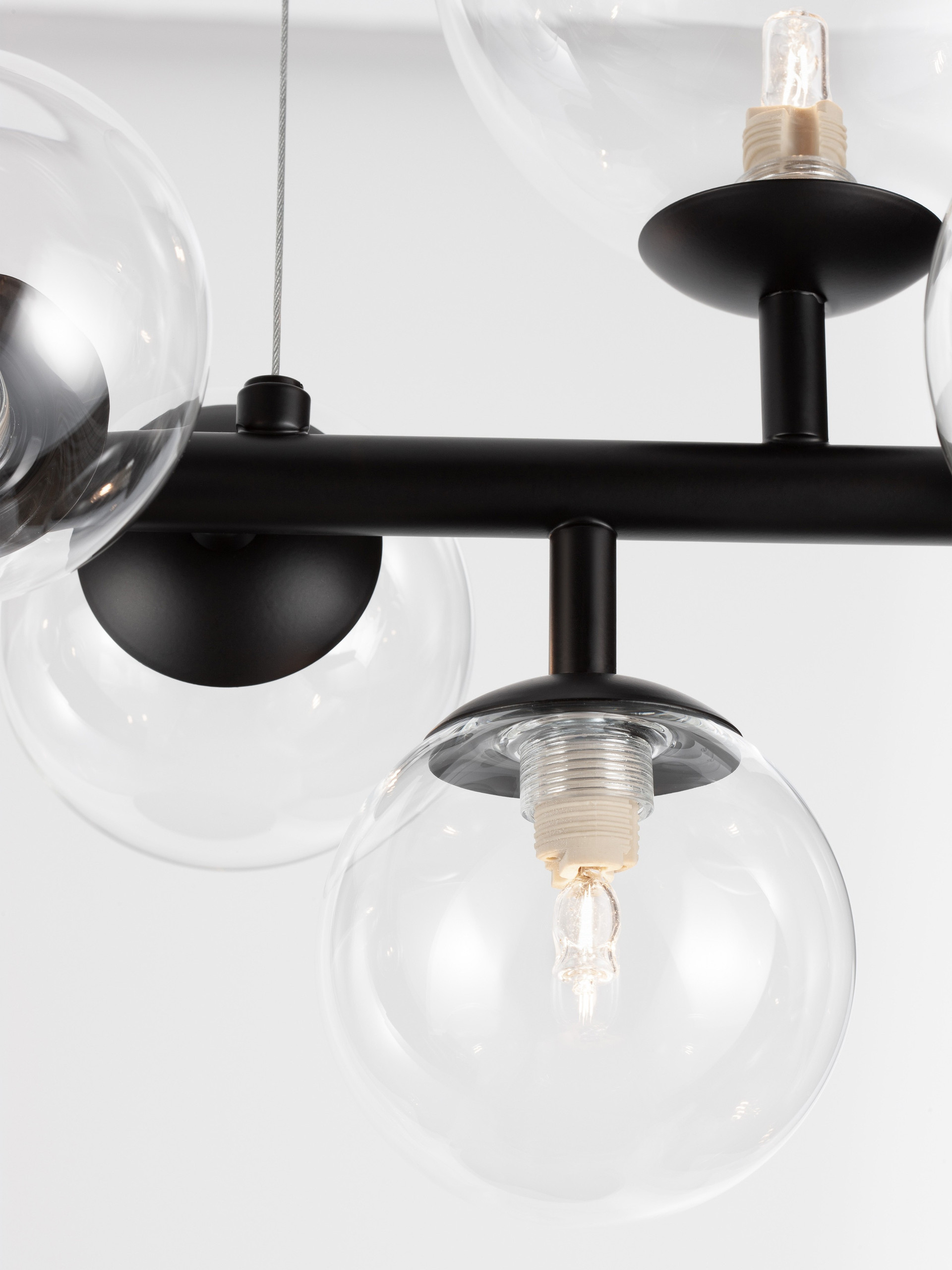 ODILLIA | L 65 W 23 H 120 cm | 15 W | IP20 | Μαύρο | Γυαλί/Μέταλλο