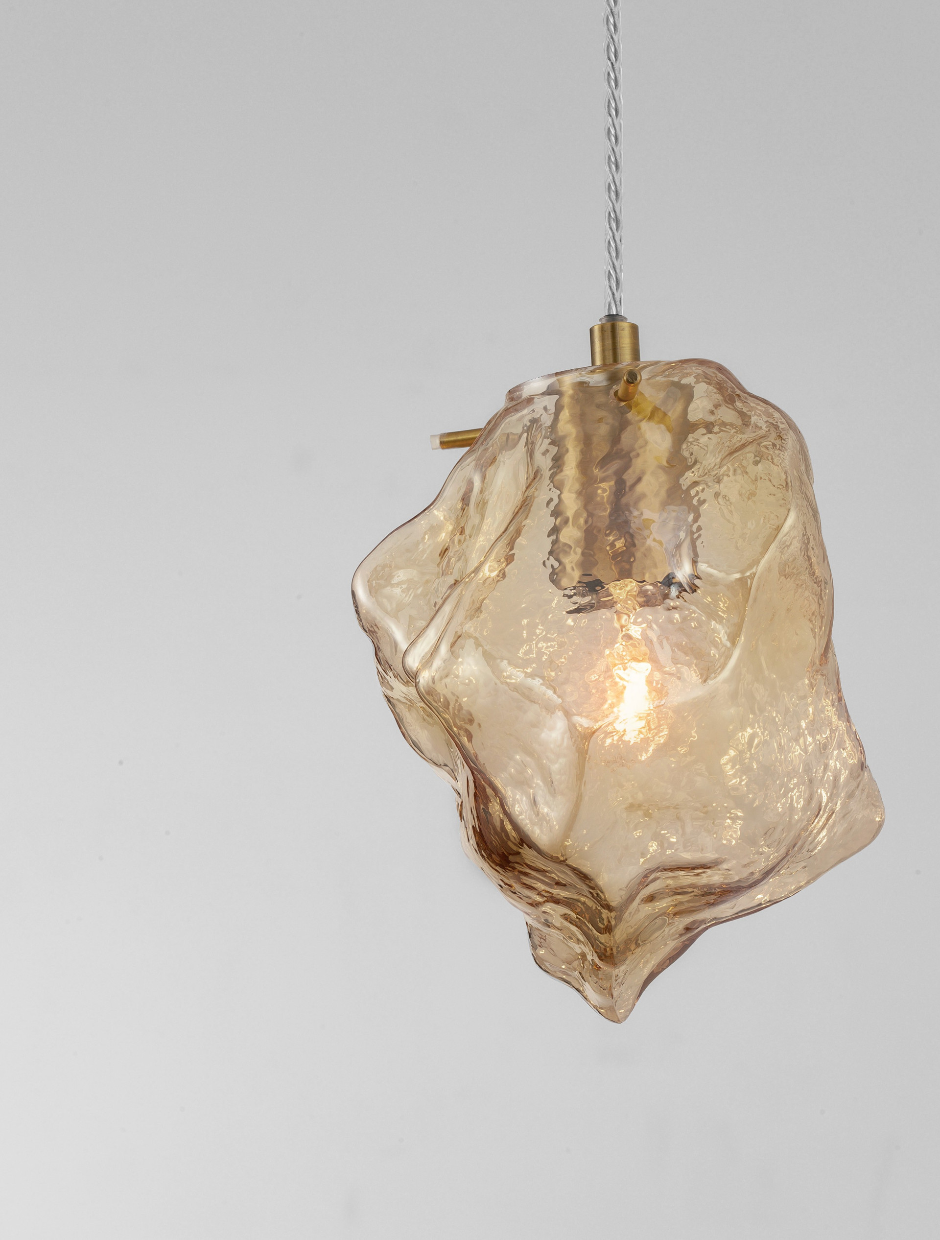 ODELLE | H 120 D 18 cm | 5 W | IP20 | Gold/Amber | Glass/Metal