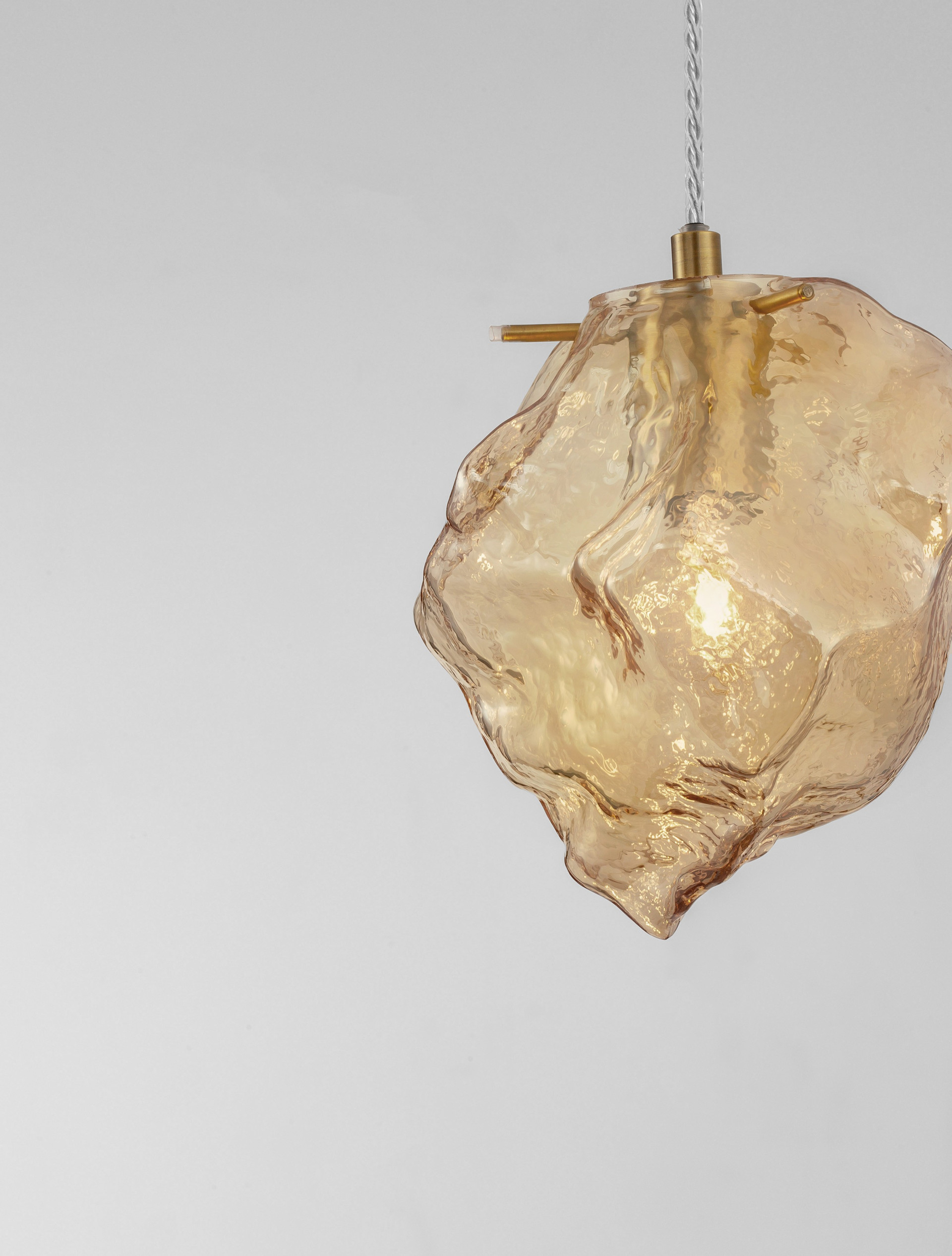 ODELLE | H 120 D 18 cm | 5 W | IP20 | Gold/Amber | Glass/Metal