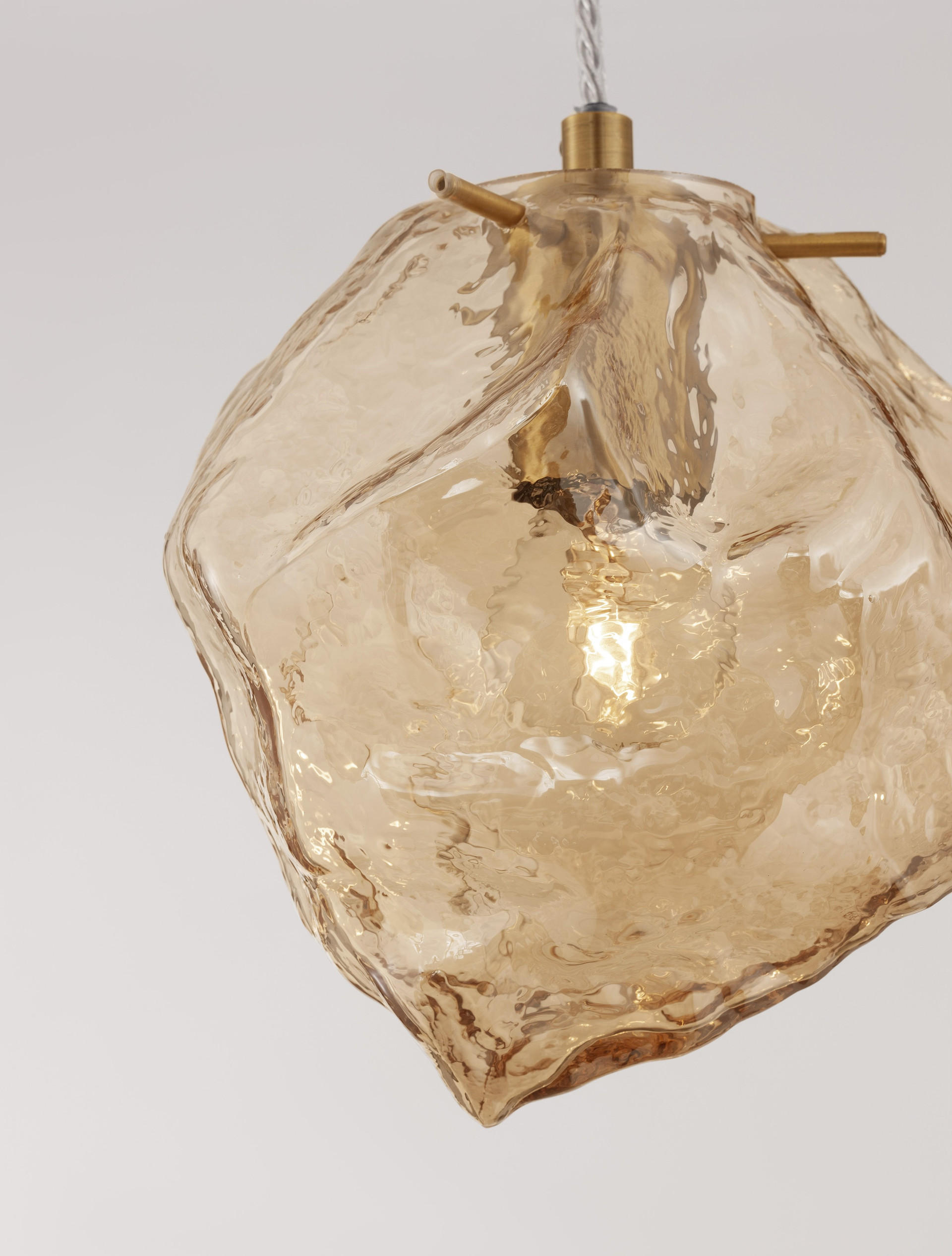 ODELLE | H 120 D 18 cm | 5 W | IP20 | Gold/Amber | Glass/Metal