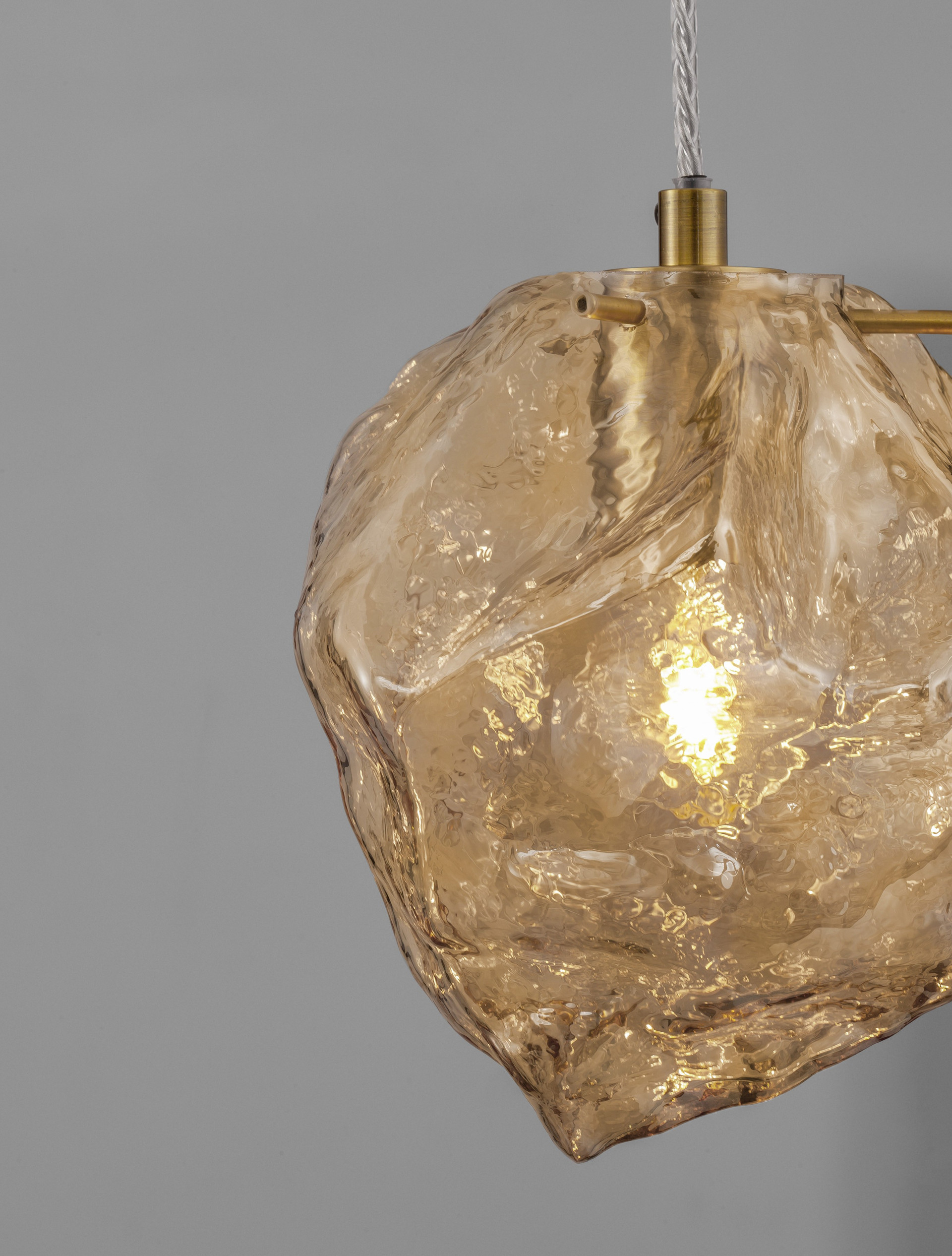 ODELLE | H 120 D 18 cm | 5 W | IP20 | Gold/Amber | Glass/Metal