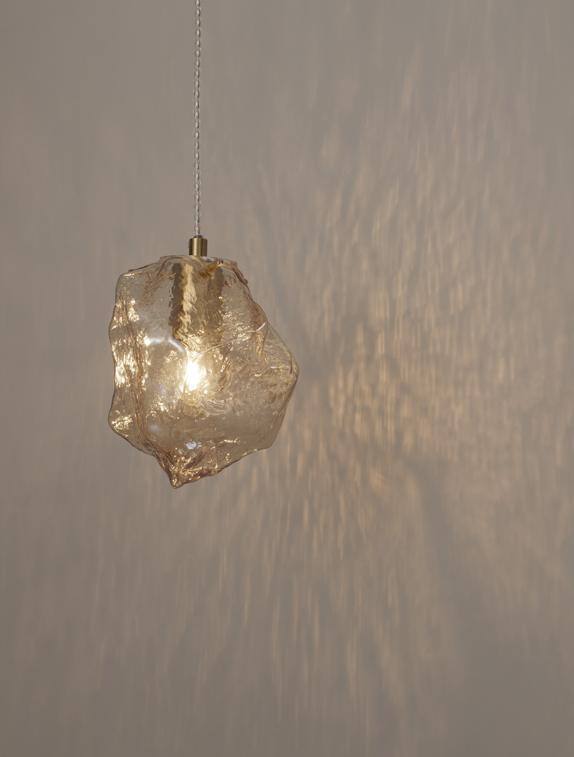 ODELLE | H 120 D 18 cm | 5 W | IP20 | Gold/Amber | Glass/Metal