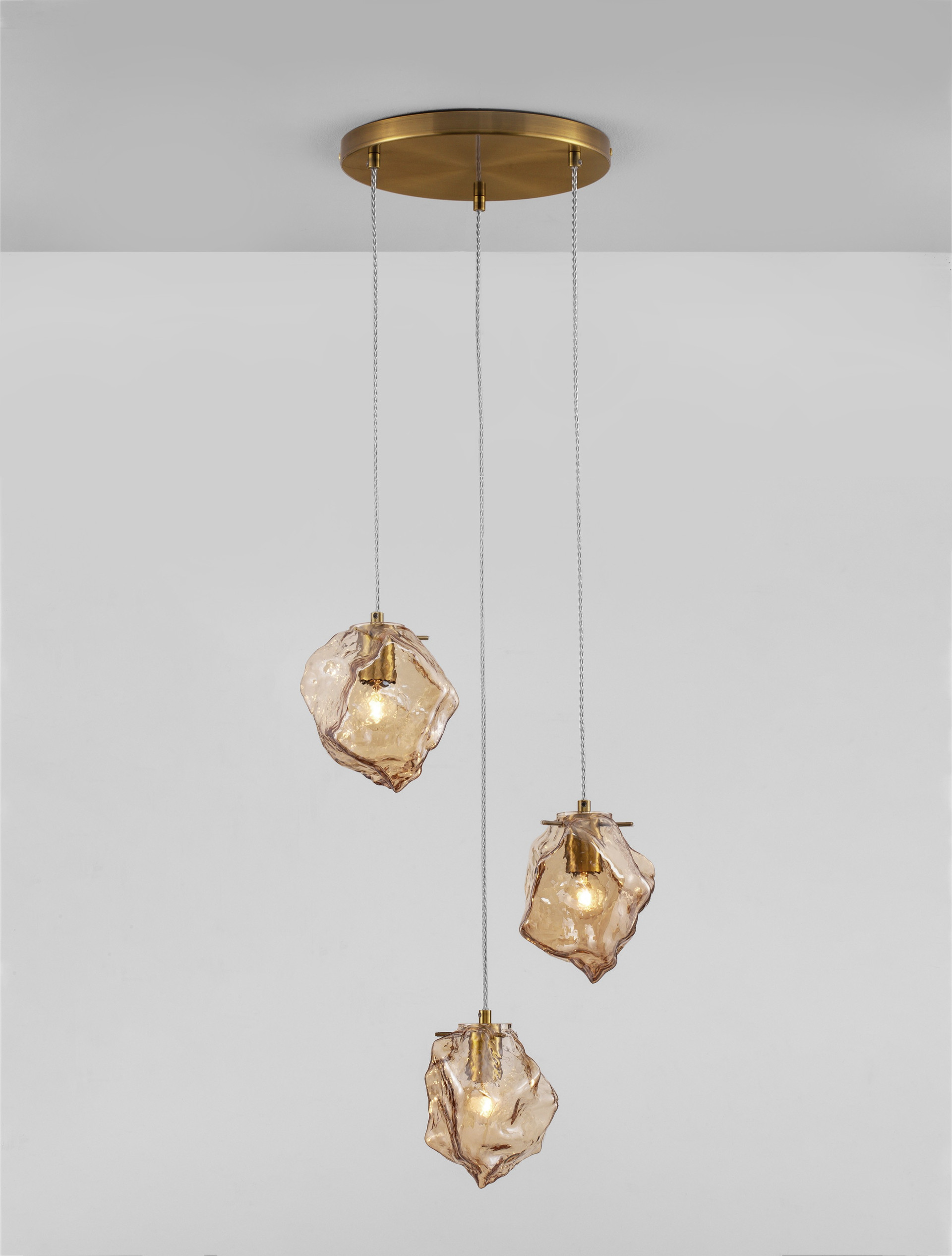 ODELLE | H 120 D 40 cm | 15 W | IP20 | Gold/Amber | Glass/Metal