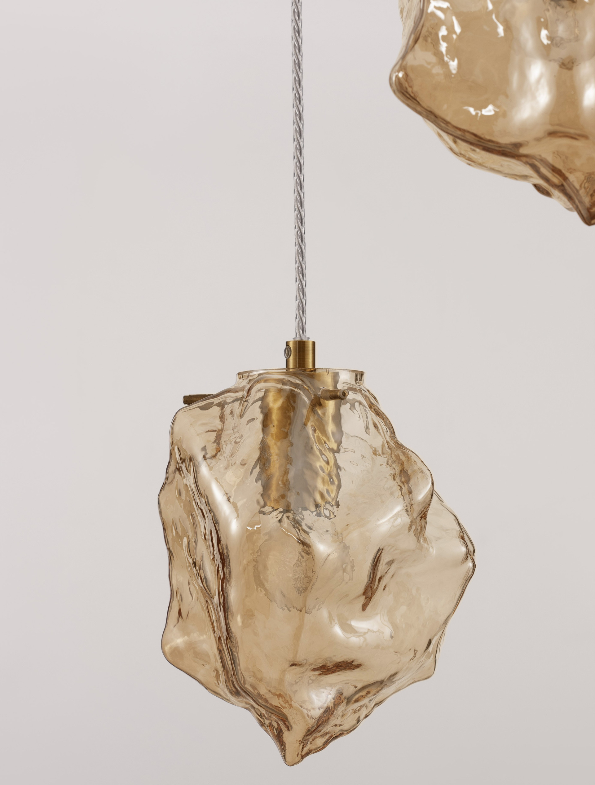 ODELLE | H 120 D 40 cm | 15 W | IP20 | Gold/Amber | Glass/Metal