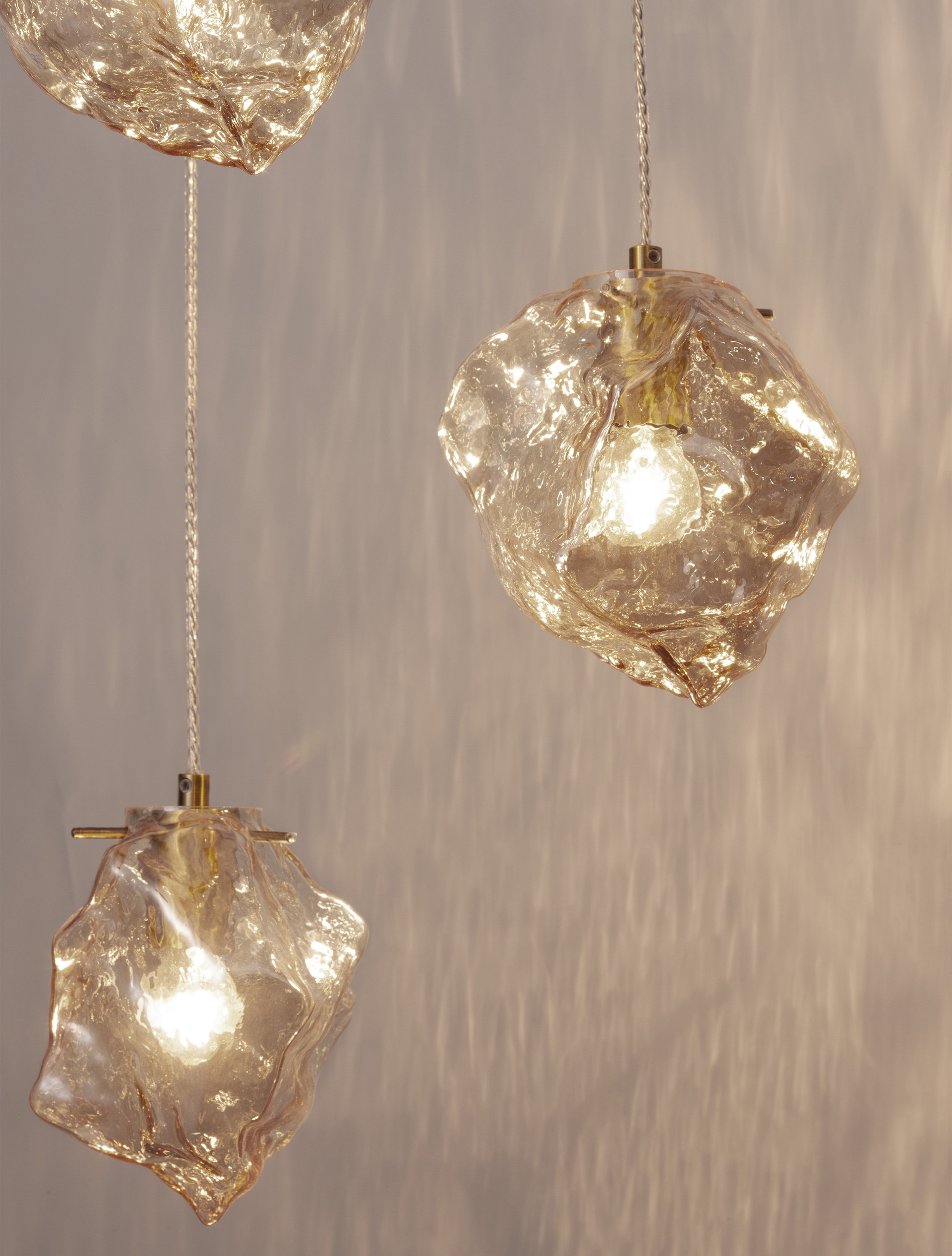 ODELLE | H 120 D 40 cm | 15 W | IP20 | Gold/Amber | Glass/Metal