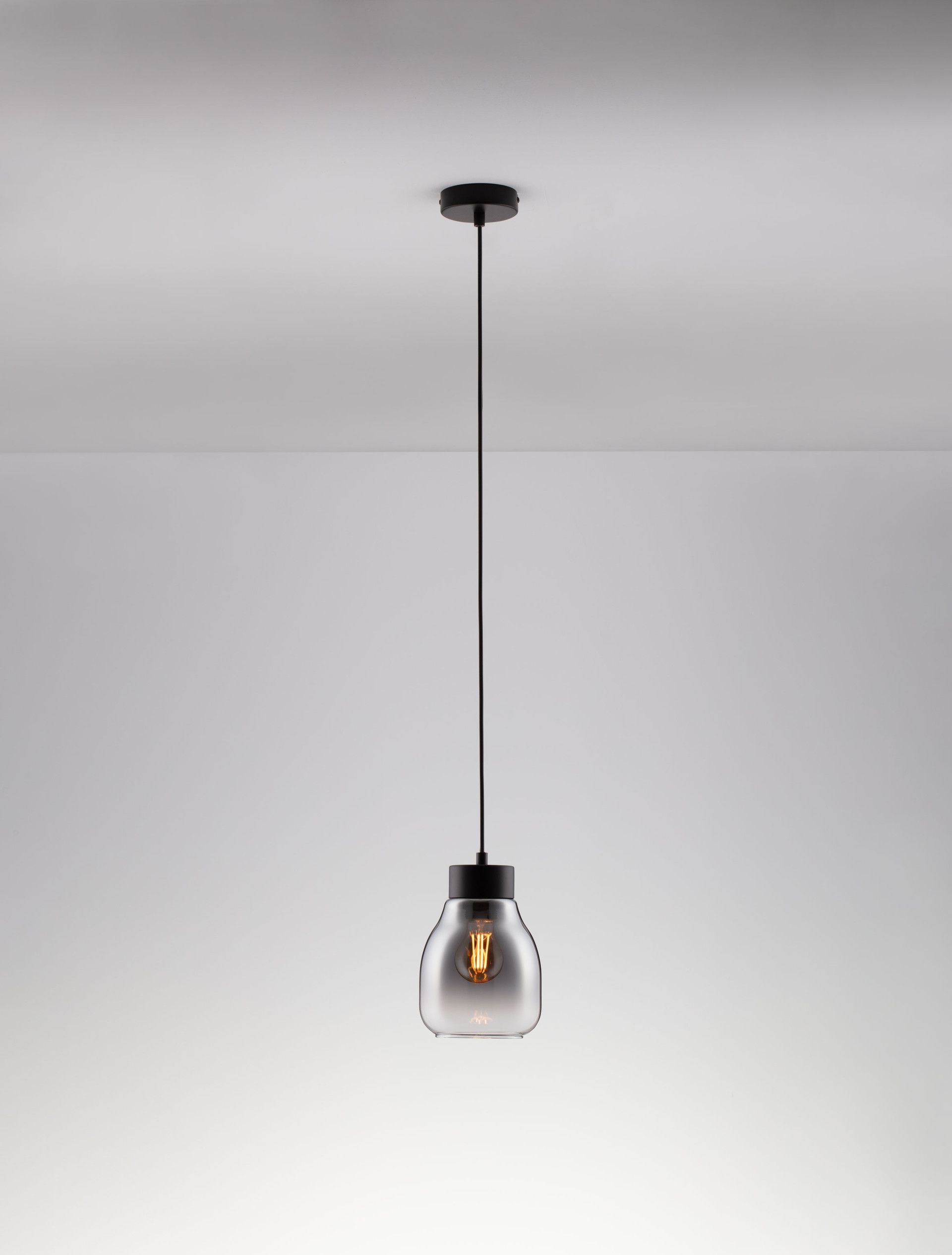 BLACU | H 120 D 15 cm | 12 W | IP20 | Gray | Glass/Metal