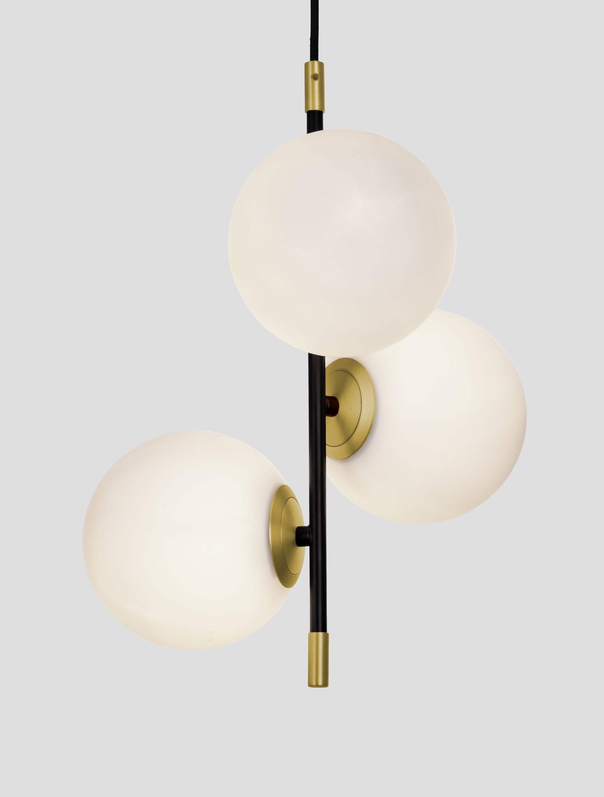 GIT | H 120 D 33 cm | 15 W | IP20 | Black/White/Gold | Glass/Metal