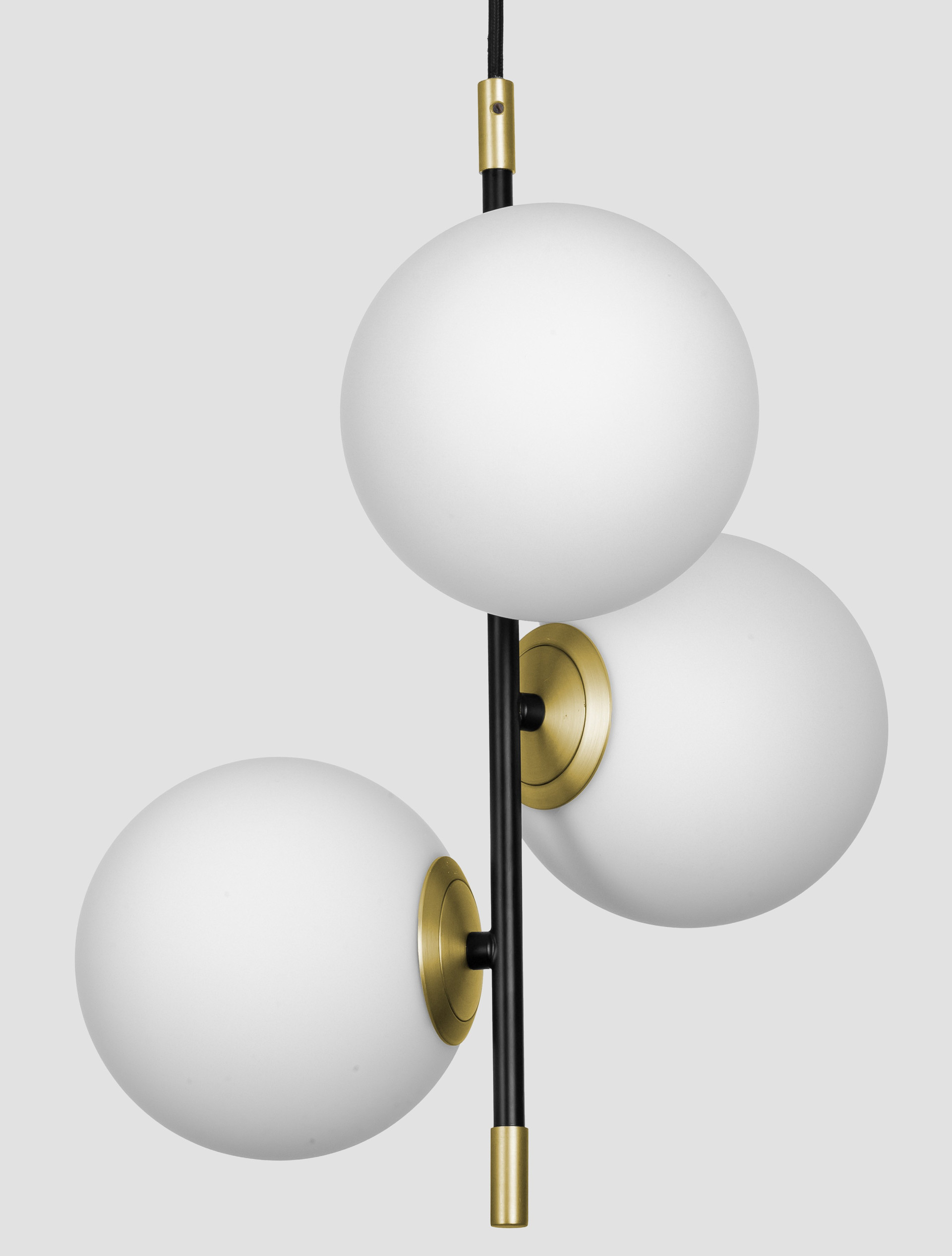 GIT | H 120 D 33 cm | 15 W | IP20 | Black/White/Gold | Glass/Metal