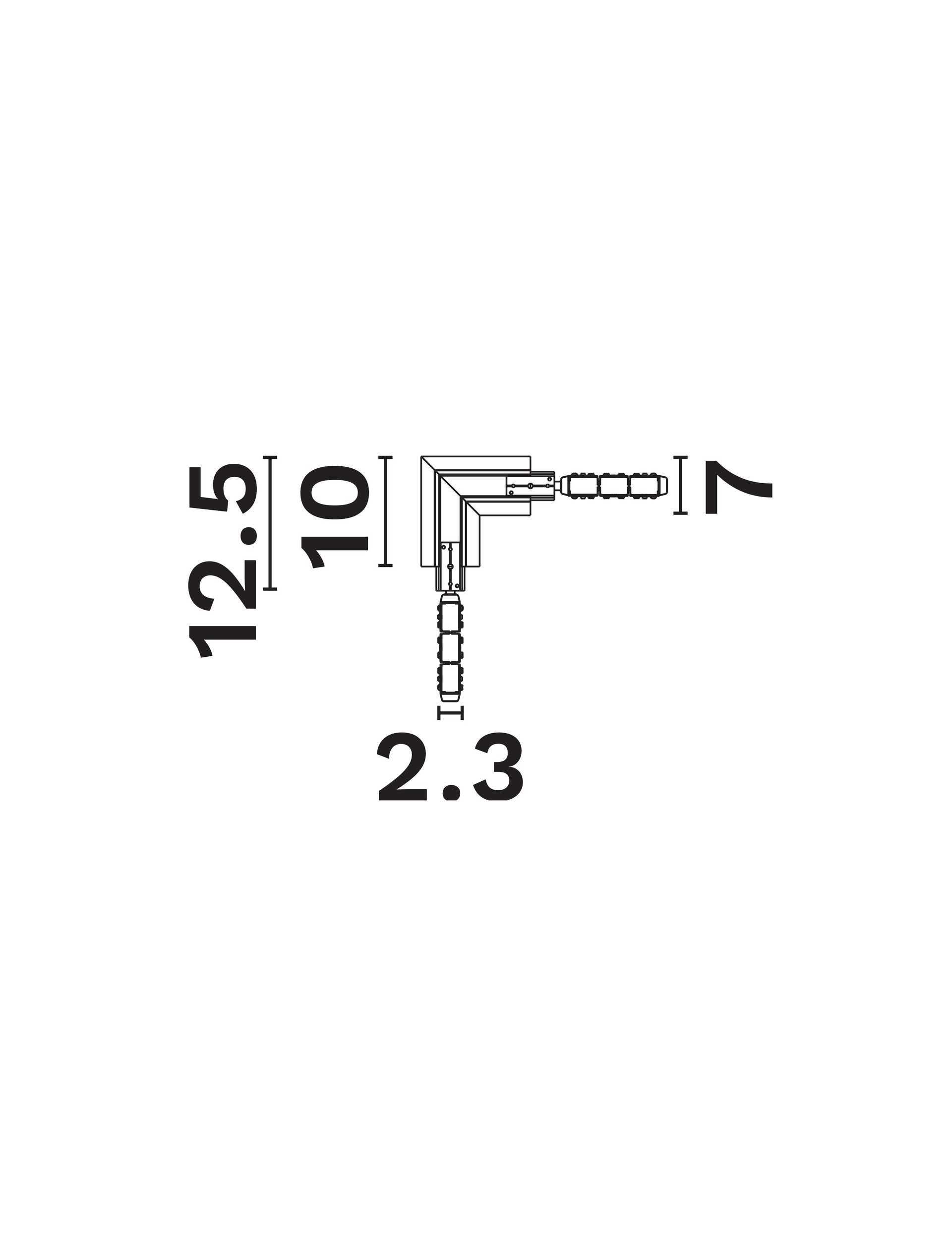 Breda Flexible Magnetic B-Horizontal 90deg connector thumbnail