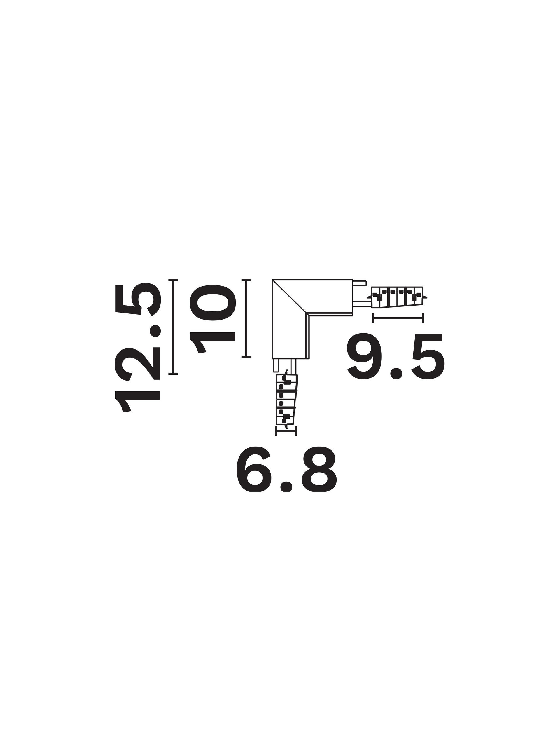Breda Flexible Magnetic B-Vertical 90deg connector thumbnail