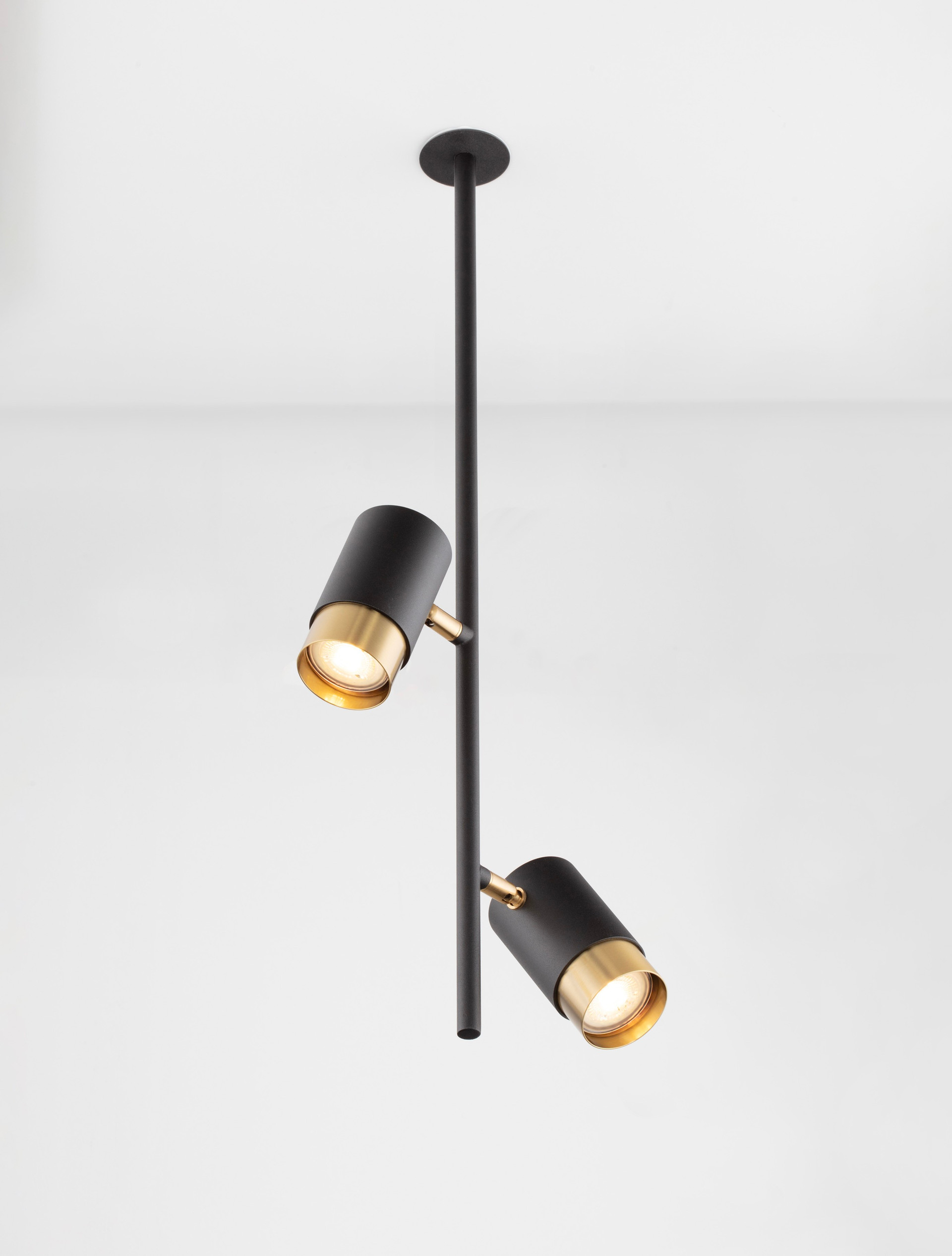 PONGO | H 64.3 D 5.9 cm | 10 W | IP20 | Black/Gold | Aluminum