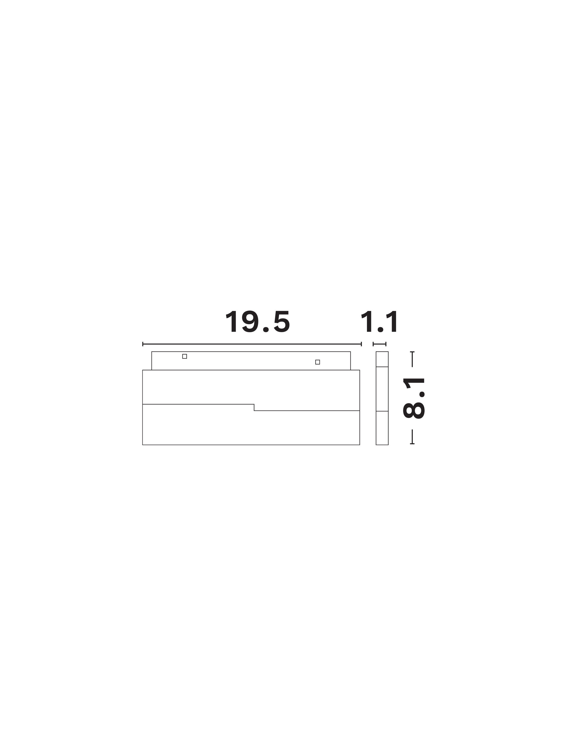 Ultra Slim Magnetic B40-12W-195.5*11*81mm thumbnail